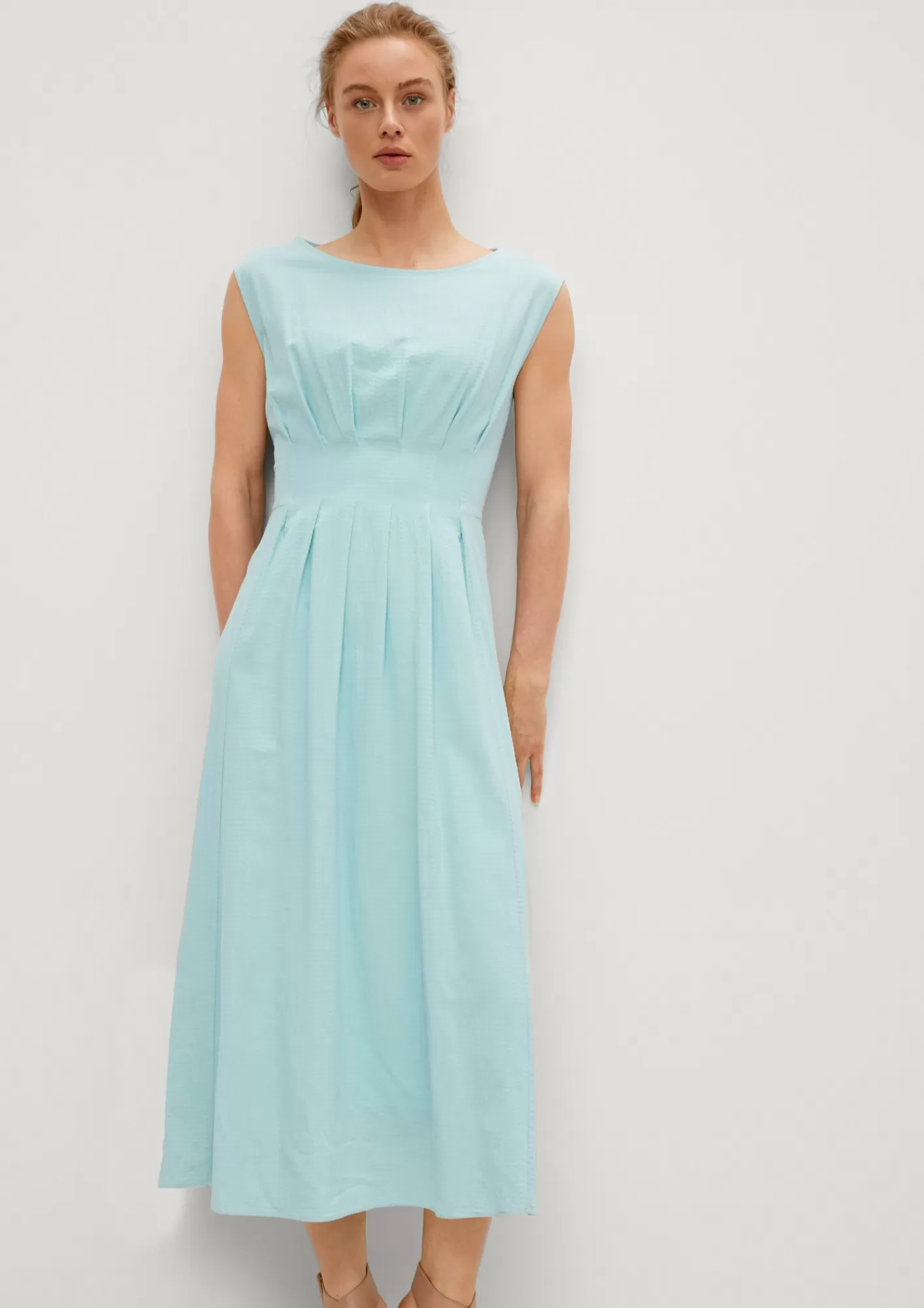 Shop Comma Kleid Aus Seersucker