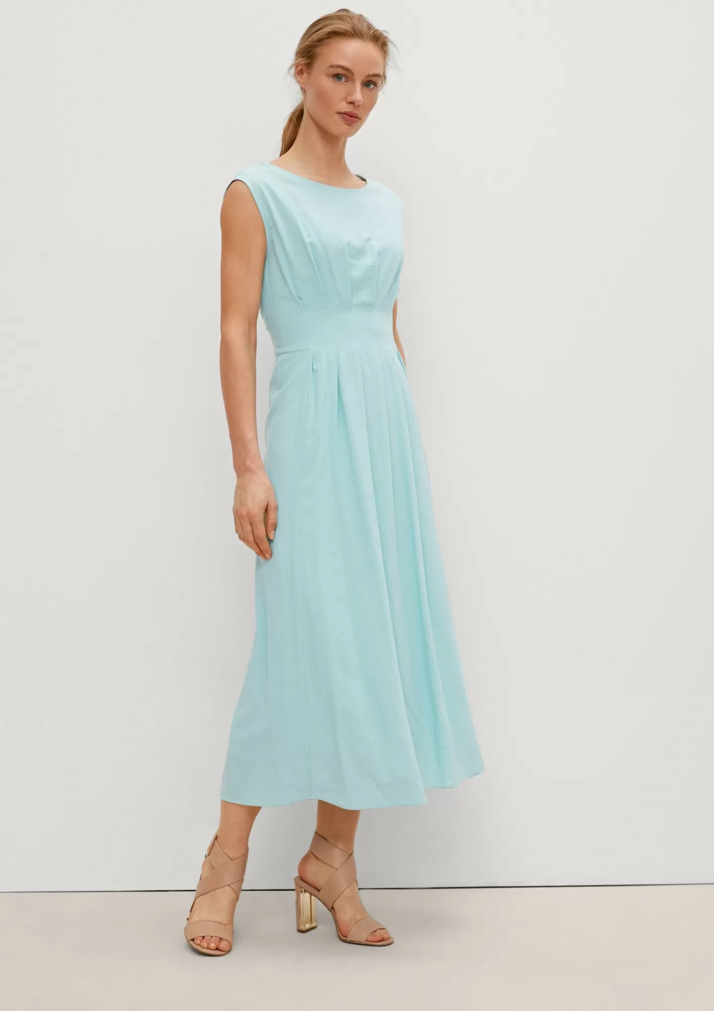 Shop Comma Kleid Aus Seersucker