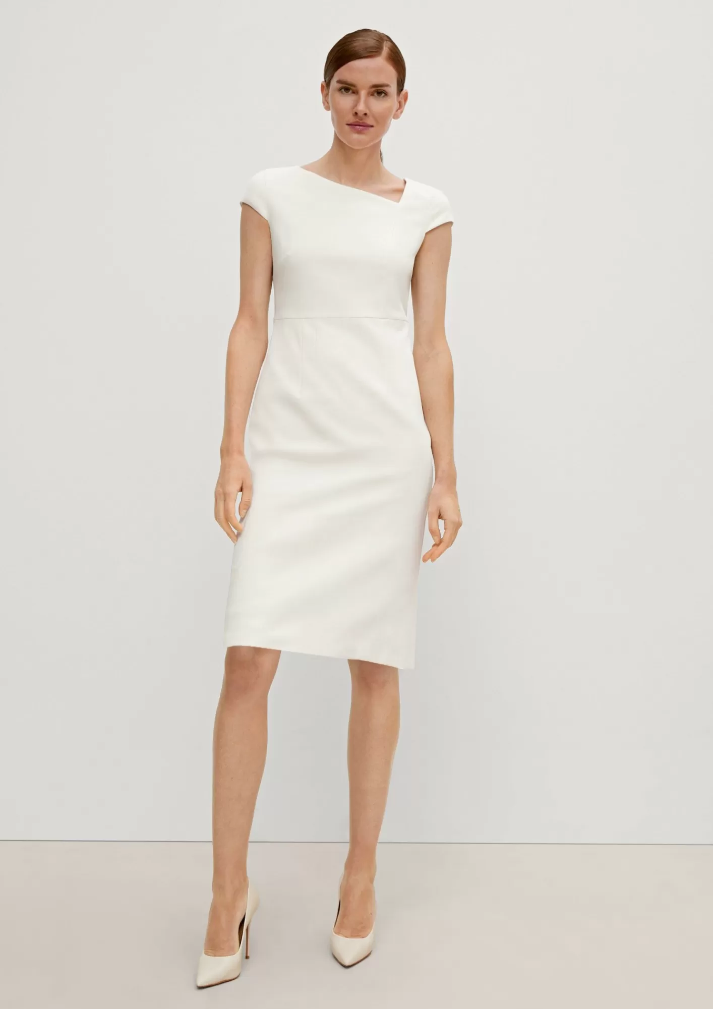 Sale Comma Kleid Aus Twill