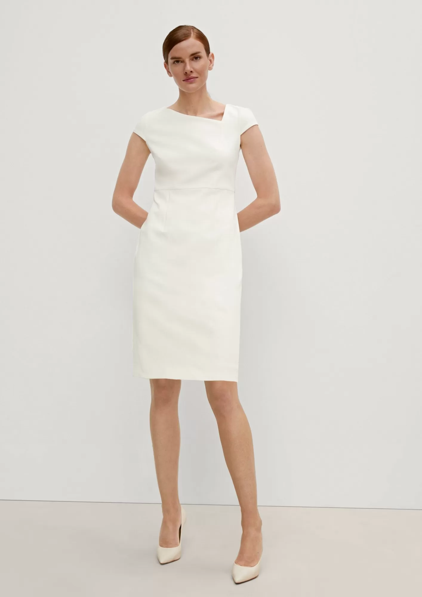 Sale Comma Kleid Aus Twill