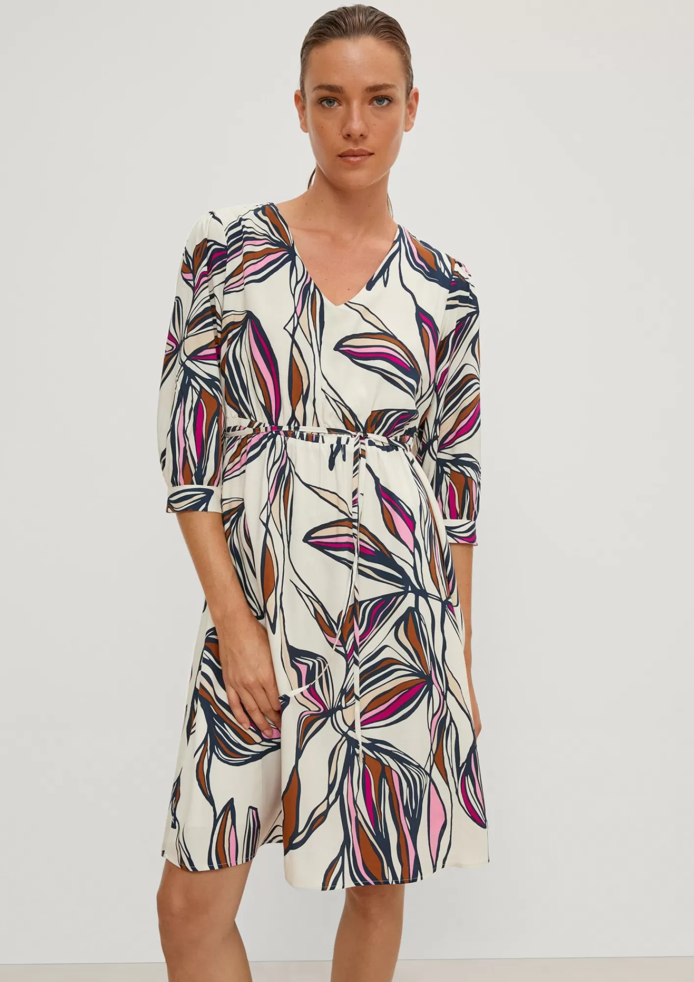 Clearance Comma Kleid Mit Allover-Print