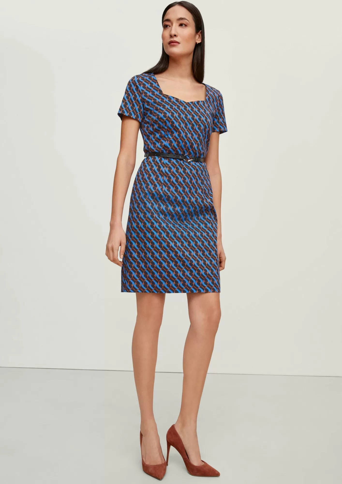 Flash Sale Comma Kleid Mit Carree-Ausschnitt