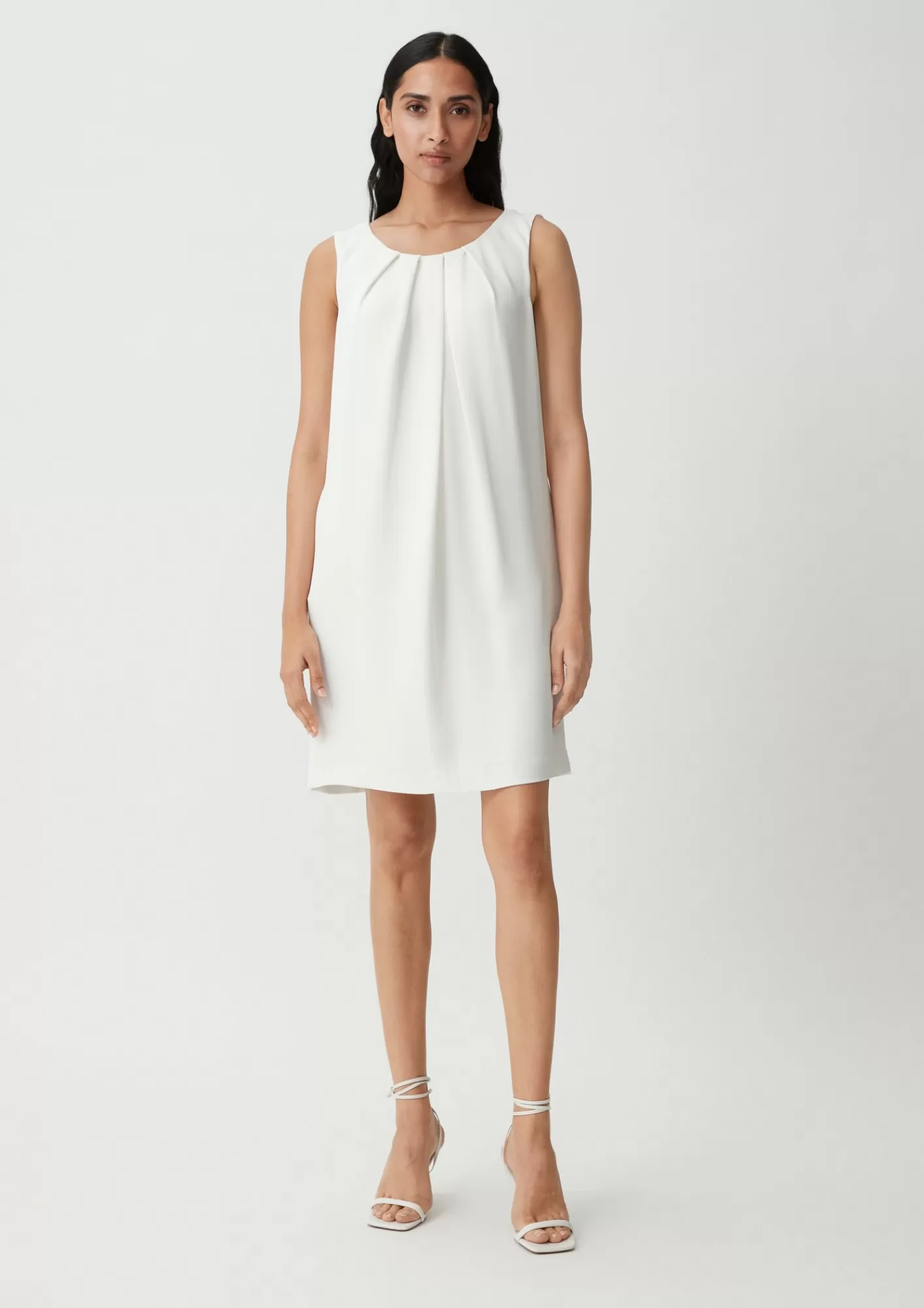 Hot Comma Kleid Mit Crepestruktur