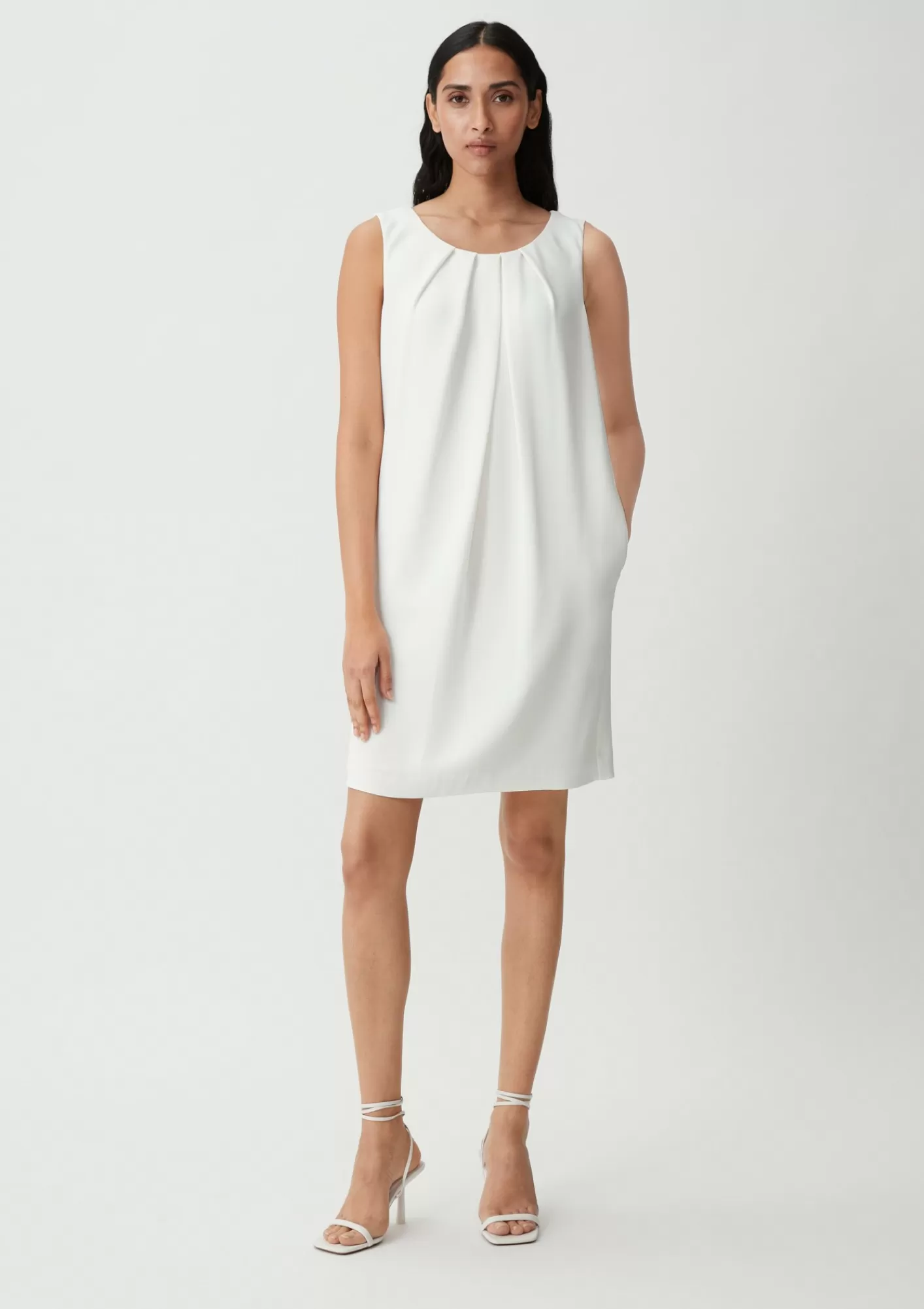 Hot Comma Kleid Mit Crepestruktur