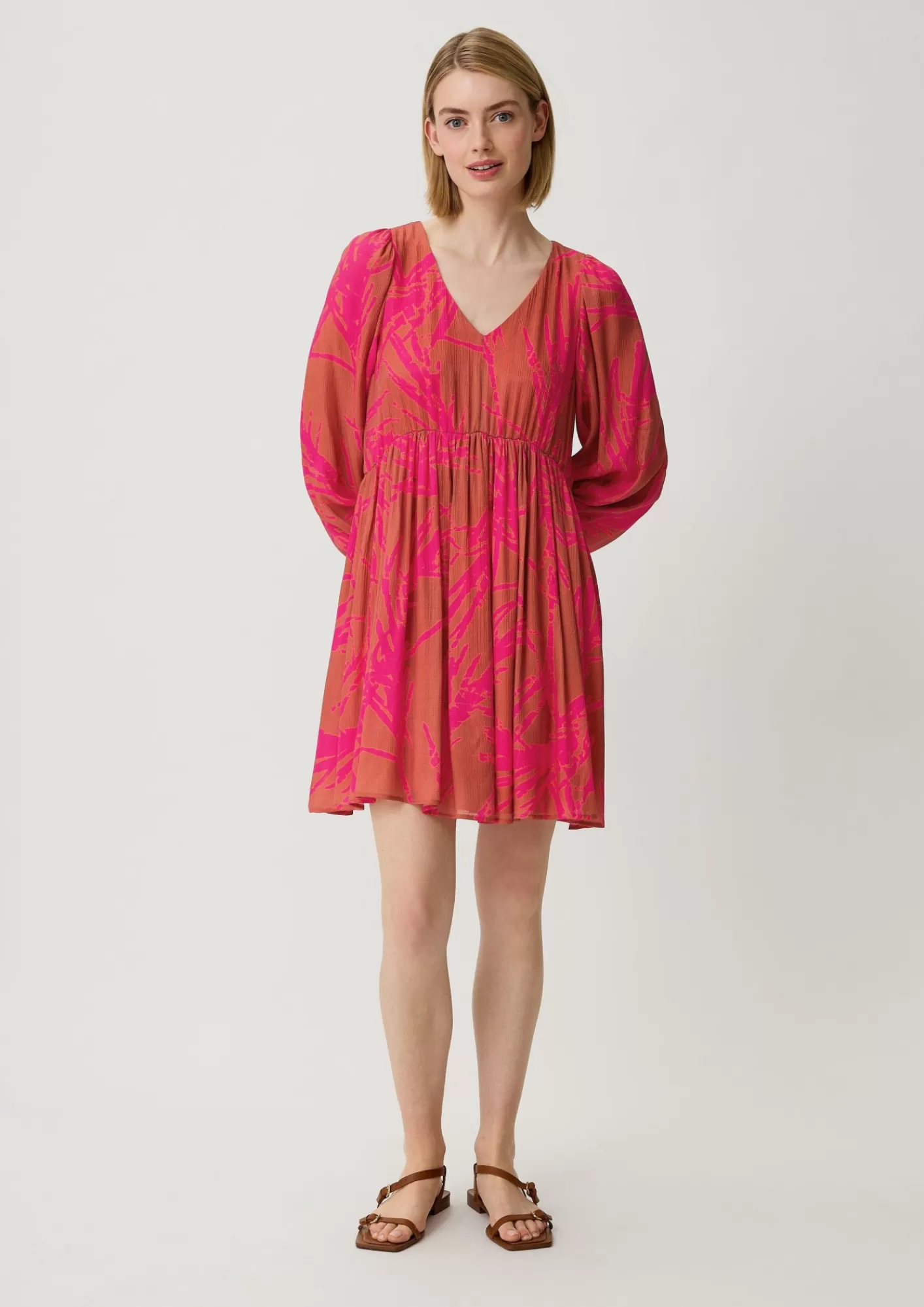 Best Comma Kleid Mit Dobby-Struktur