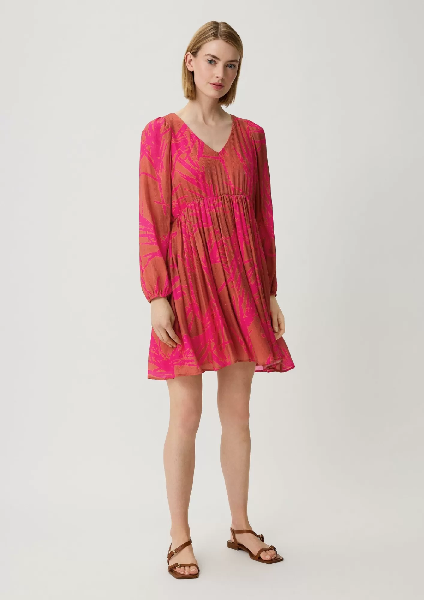 Best Comma Kleid Mit Dobby-Struktur