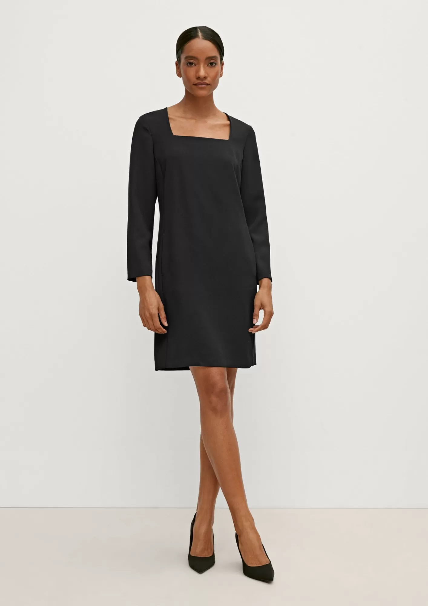 Clearance Comma Kleid Mit Karreeausschnitt