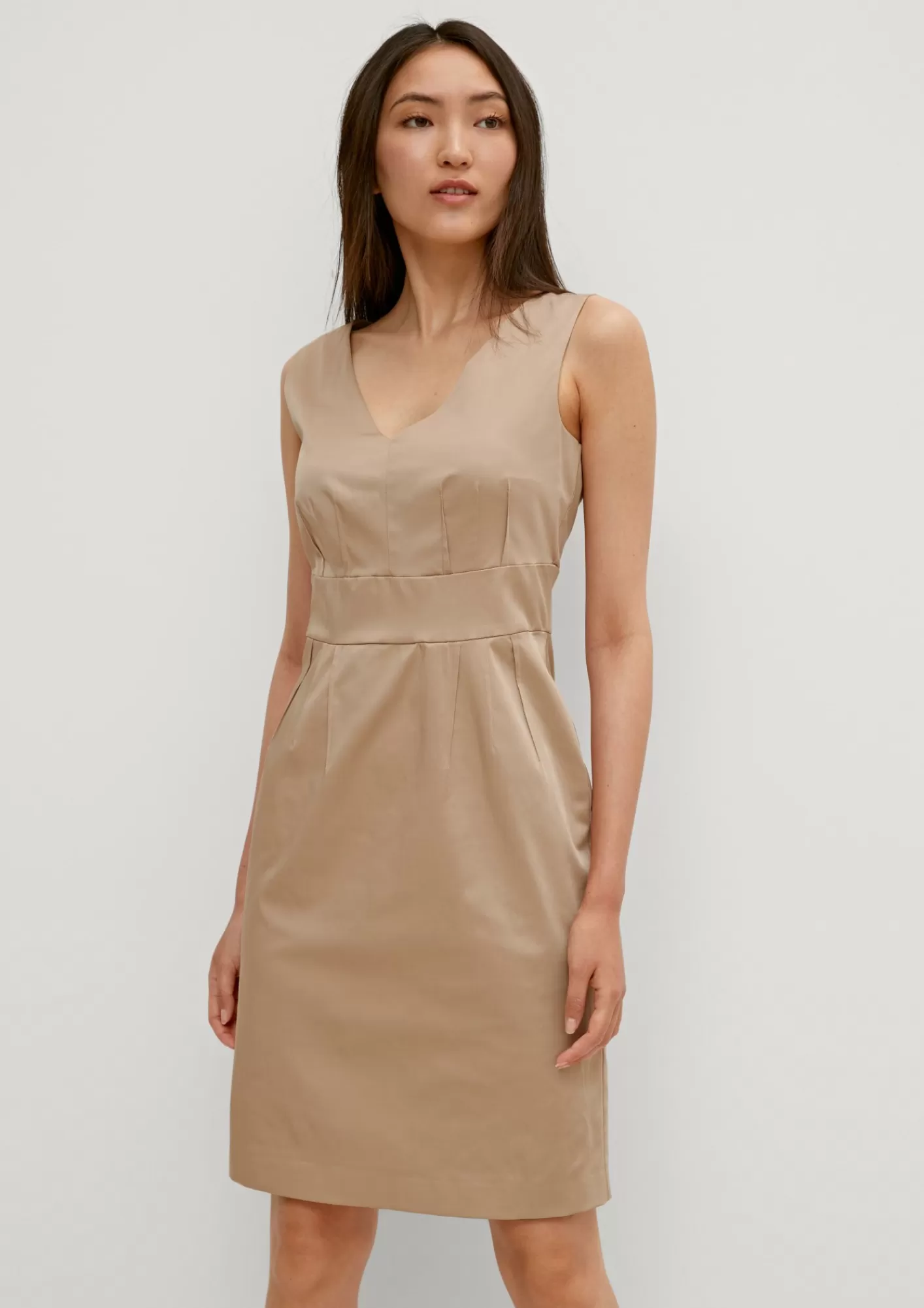 New Comma Kleid Mit Pintucks