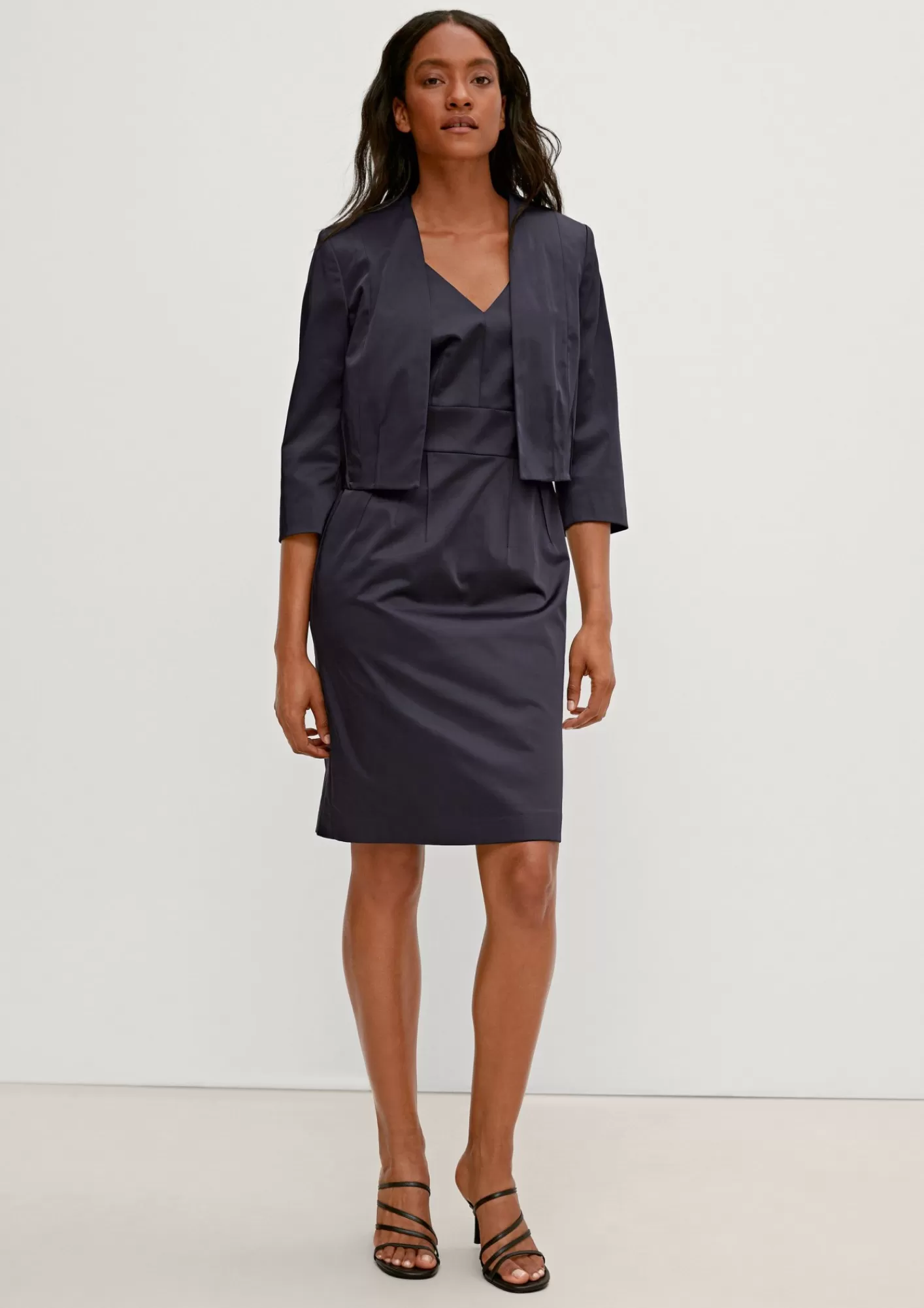 Discount Comma Kleid Mit Pintucks