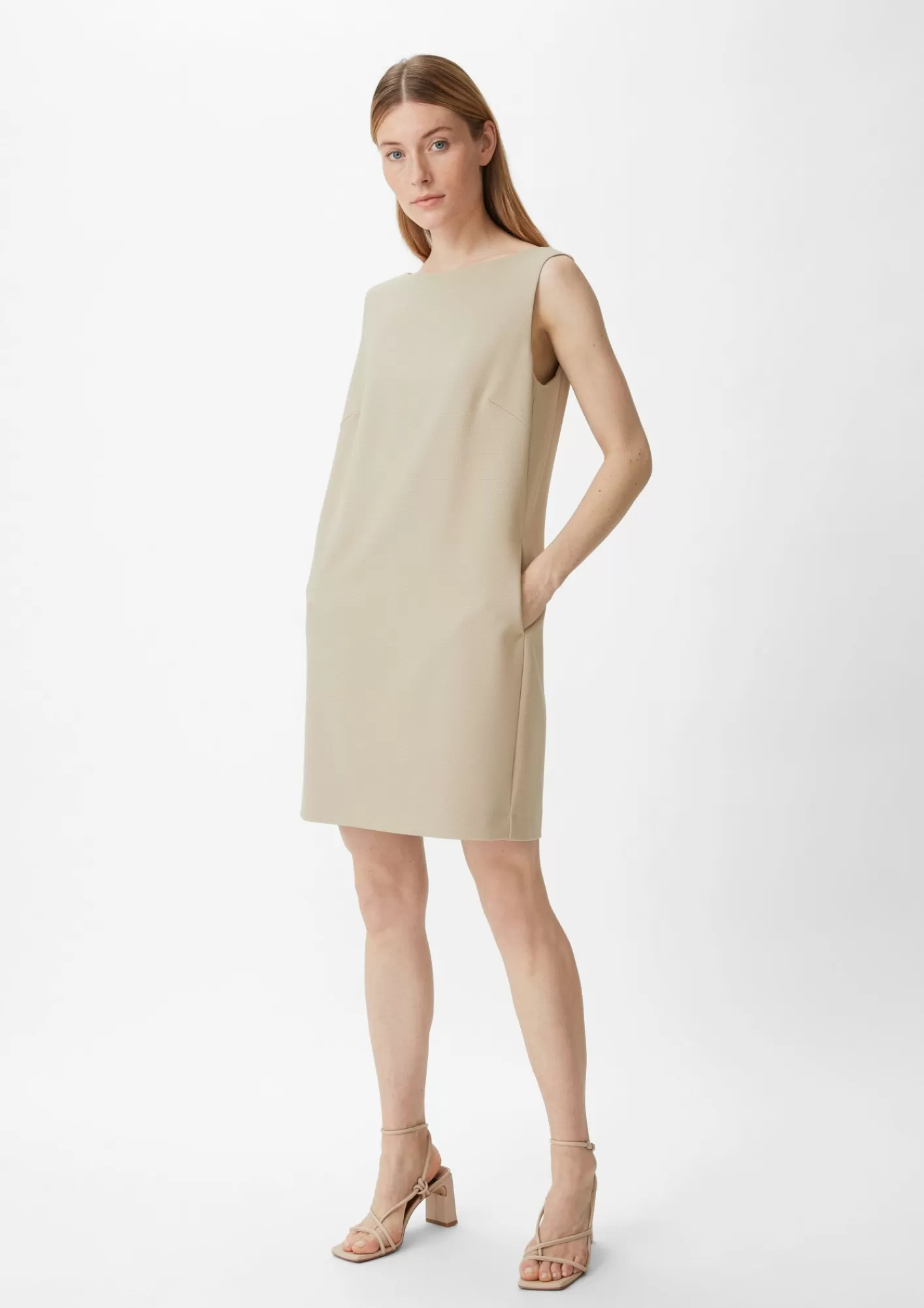 Hot Comma Kleid Mit Piquestruktur