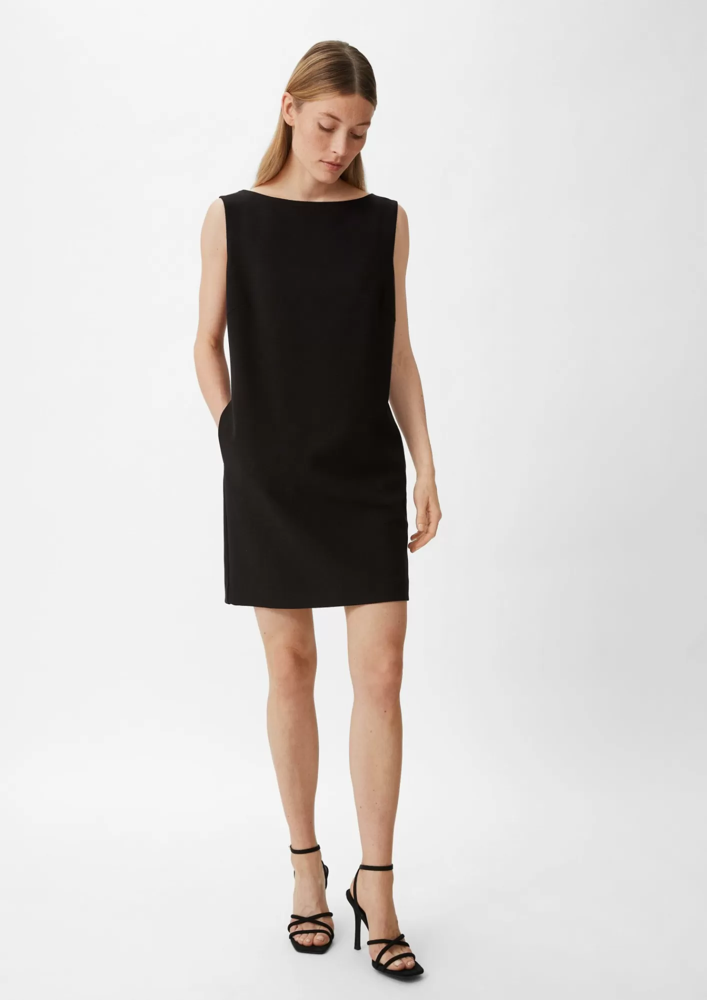 Online Comma Kleid Mit Piquestruktur