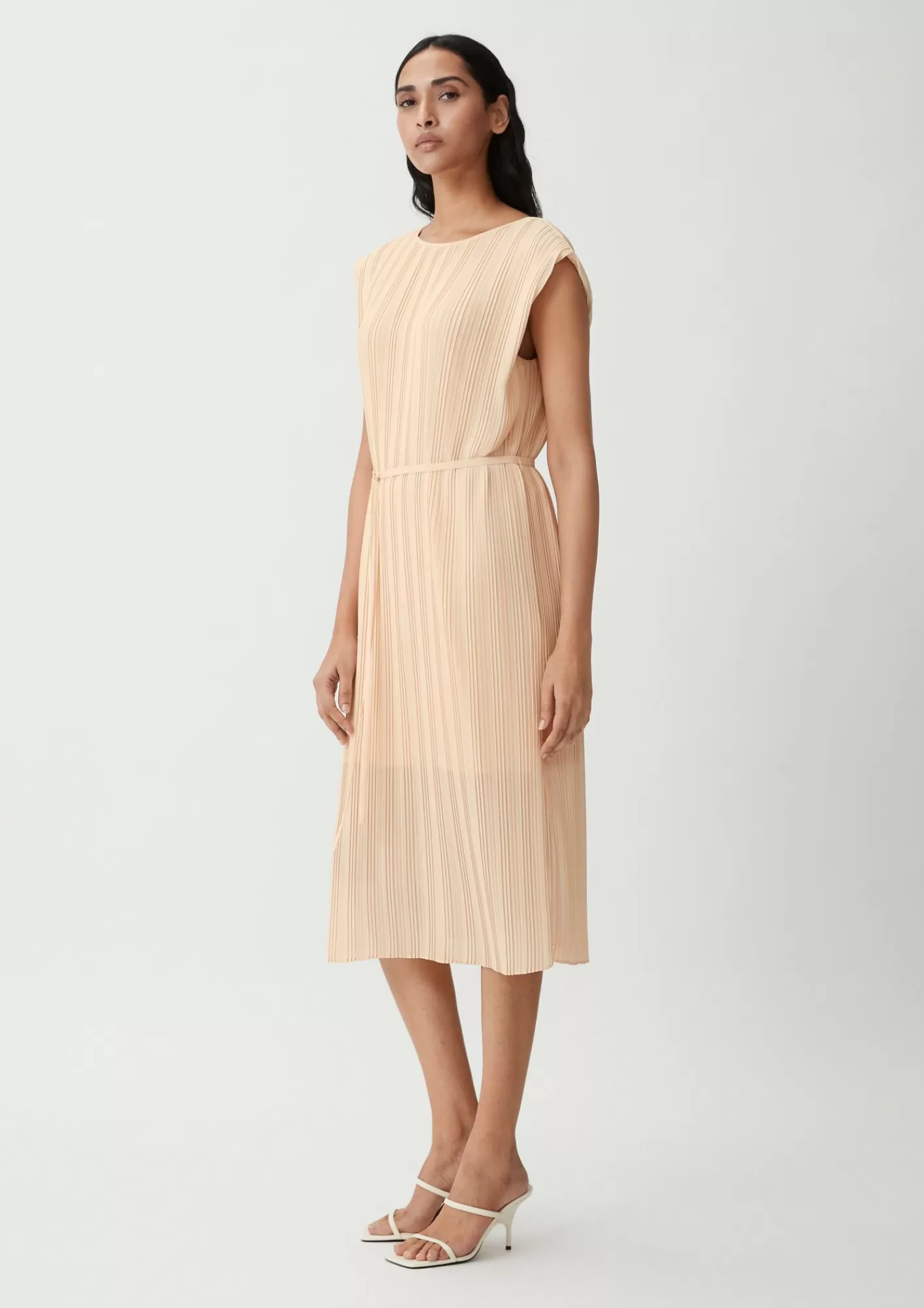 Best Sale Comma Kleid Mit Plisseefalten