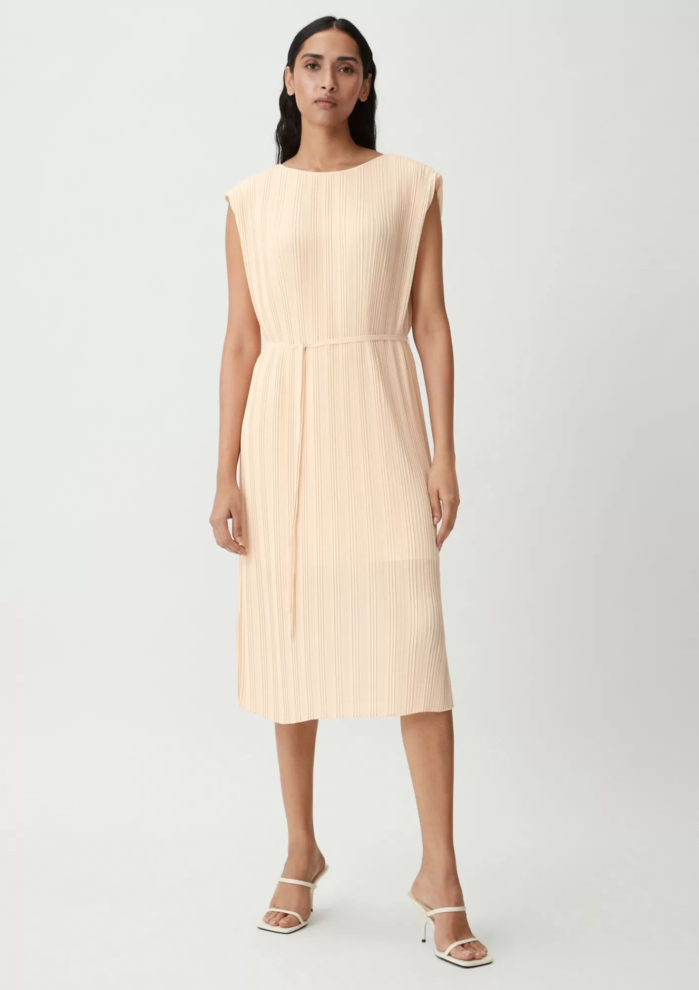 Best Sale Comma Kleid Mit Plisseefalten