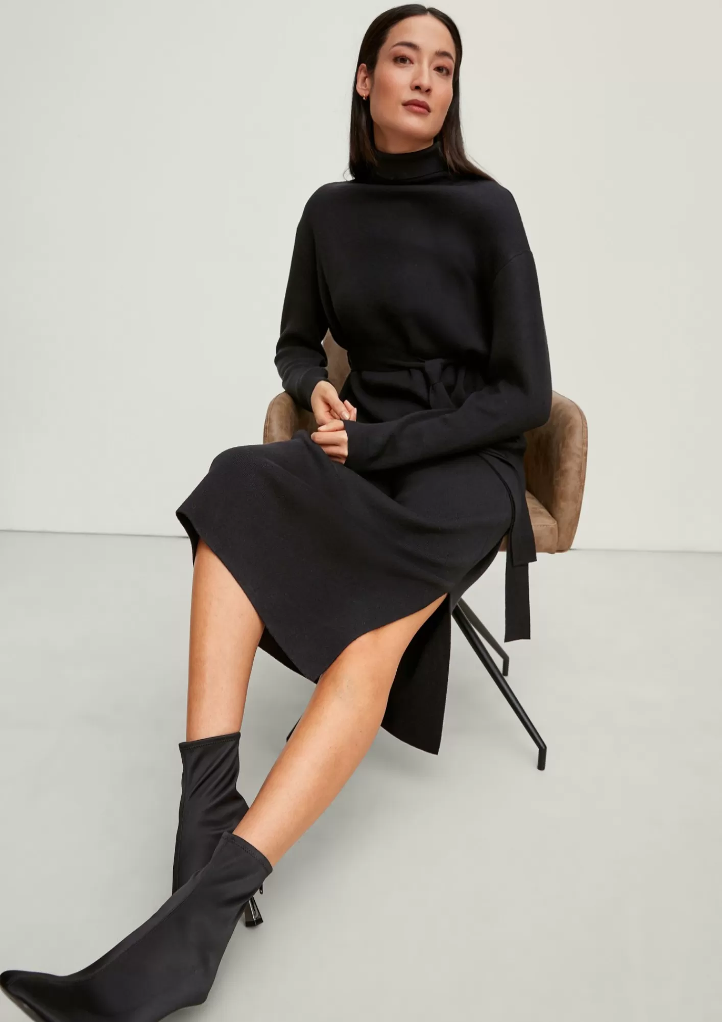 Shop Comma Kleid Mit Rollsaum
