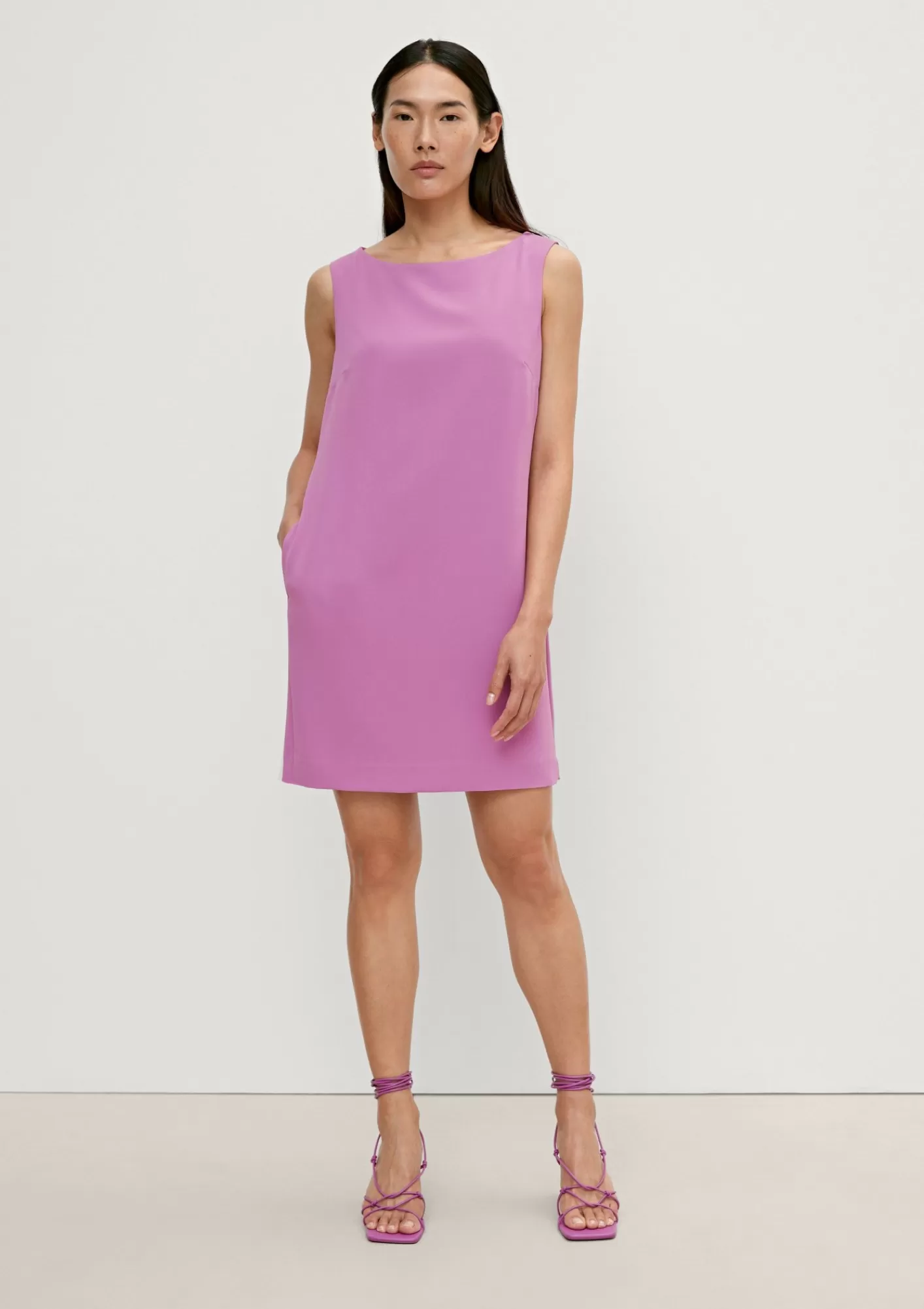 Best Sale Comma Kleid Mit U-Boot-Ausschnitt