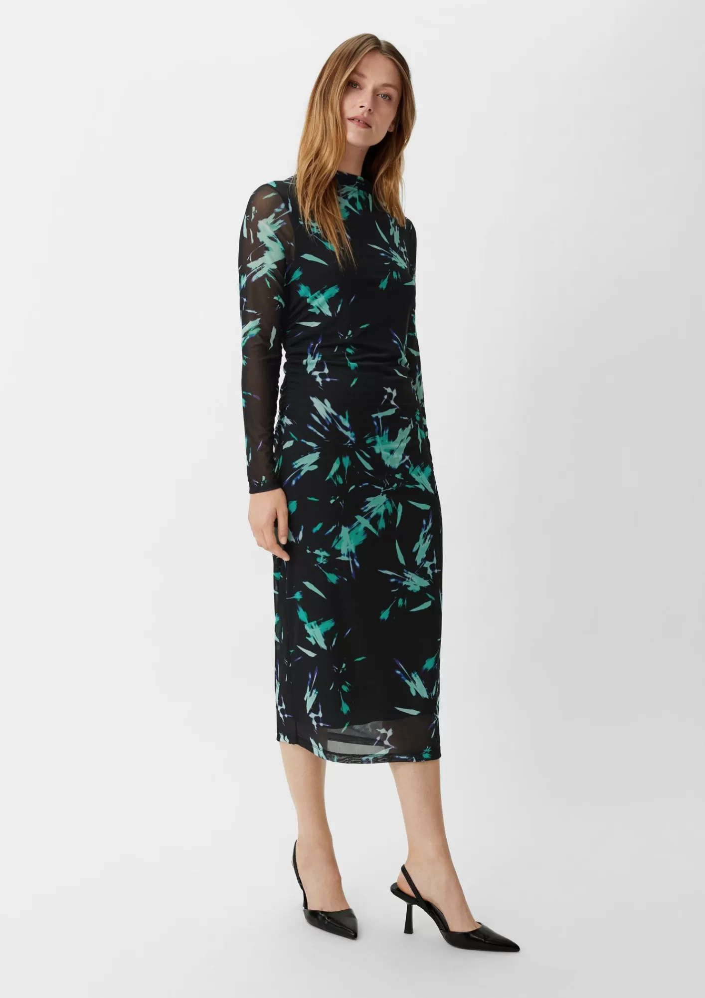 Shop Comma Kleid Mit Viskosefutter