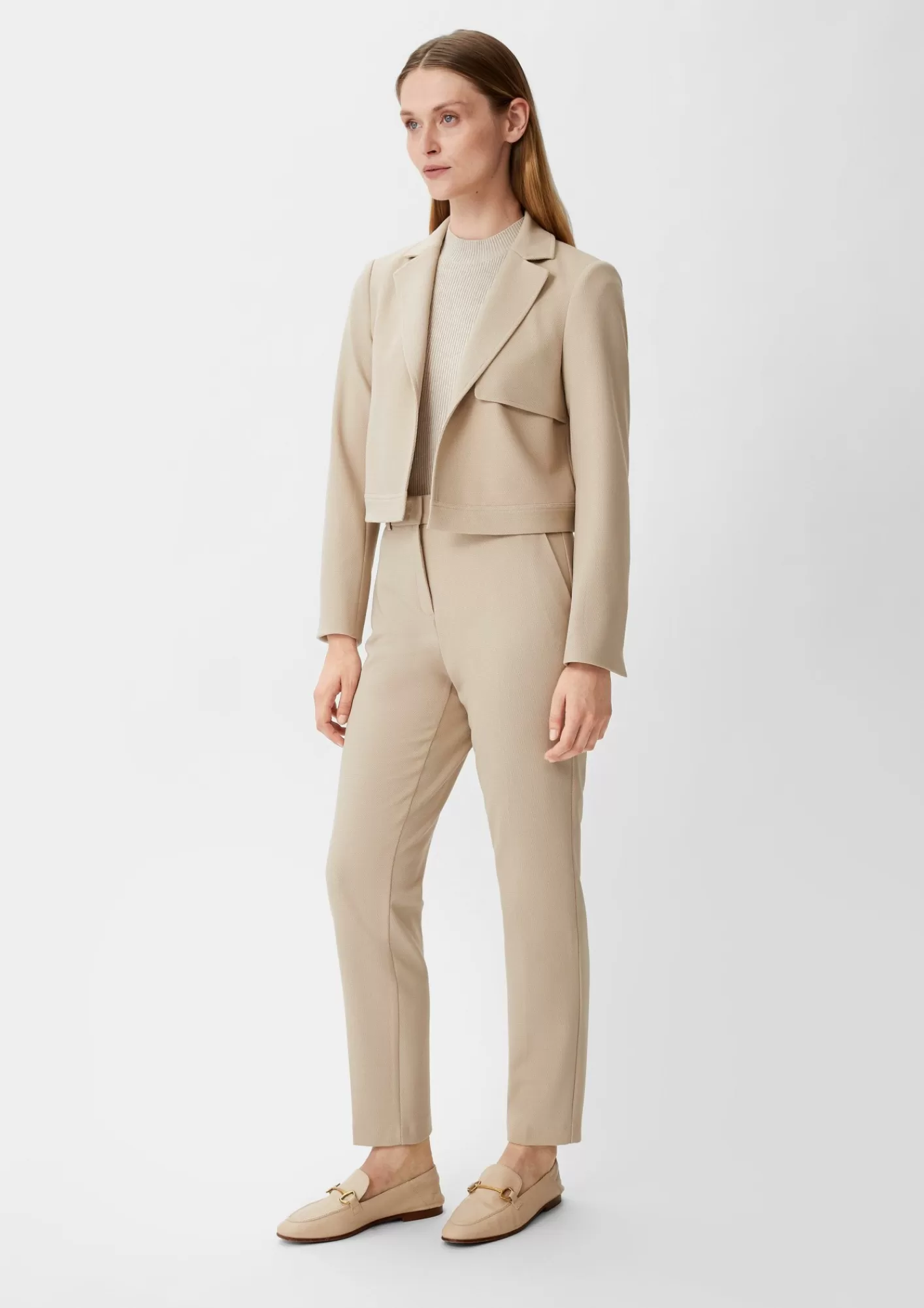 Hot Comma Kurzer Blazer Aus Viskosemix