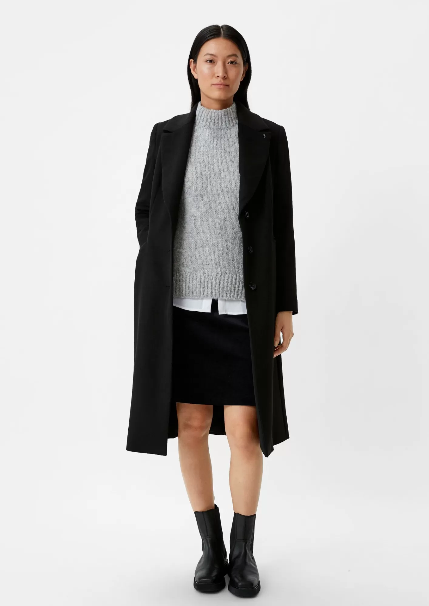 Shop Comma Kurzer Rock Aus Samt