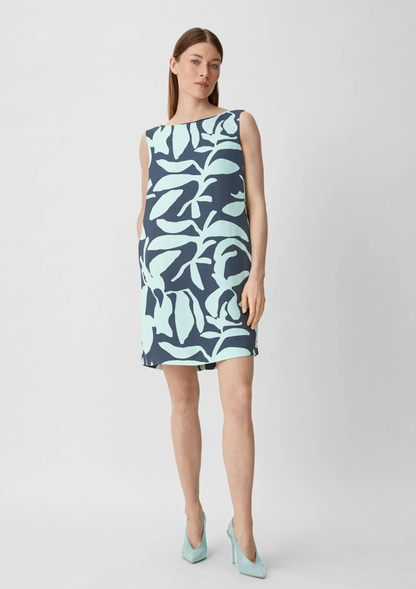 Store Comma Kurzes Kleid Aus Crepe