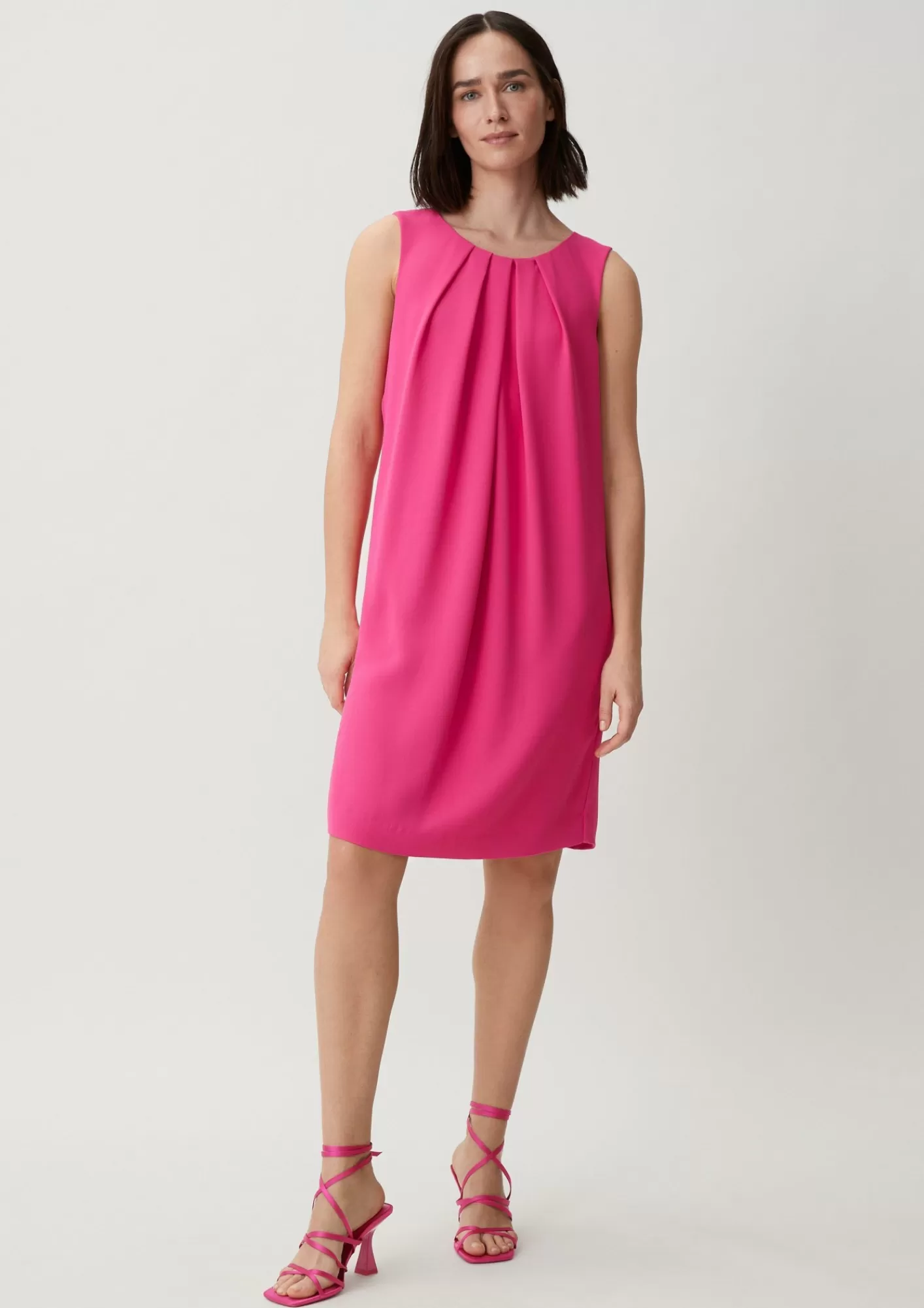 Discount Comma Kurzes Kleid Aus Crepe