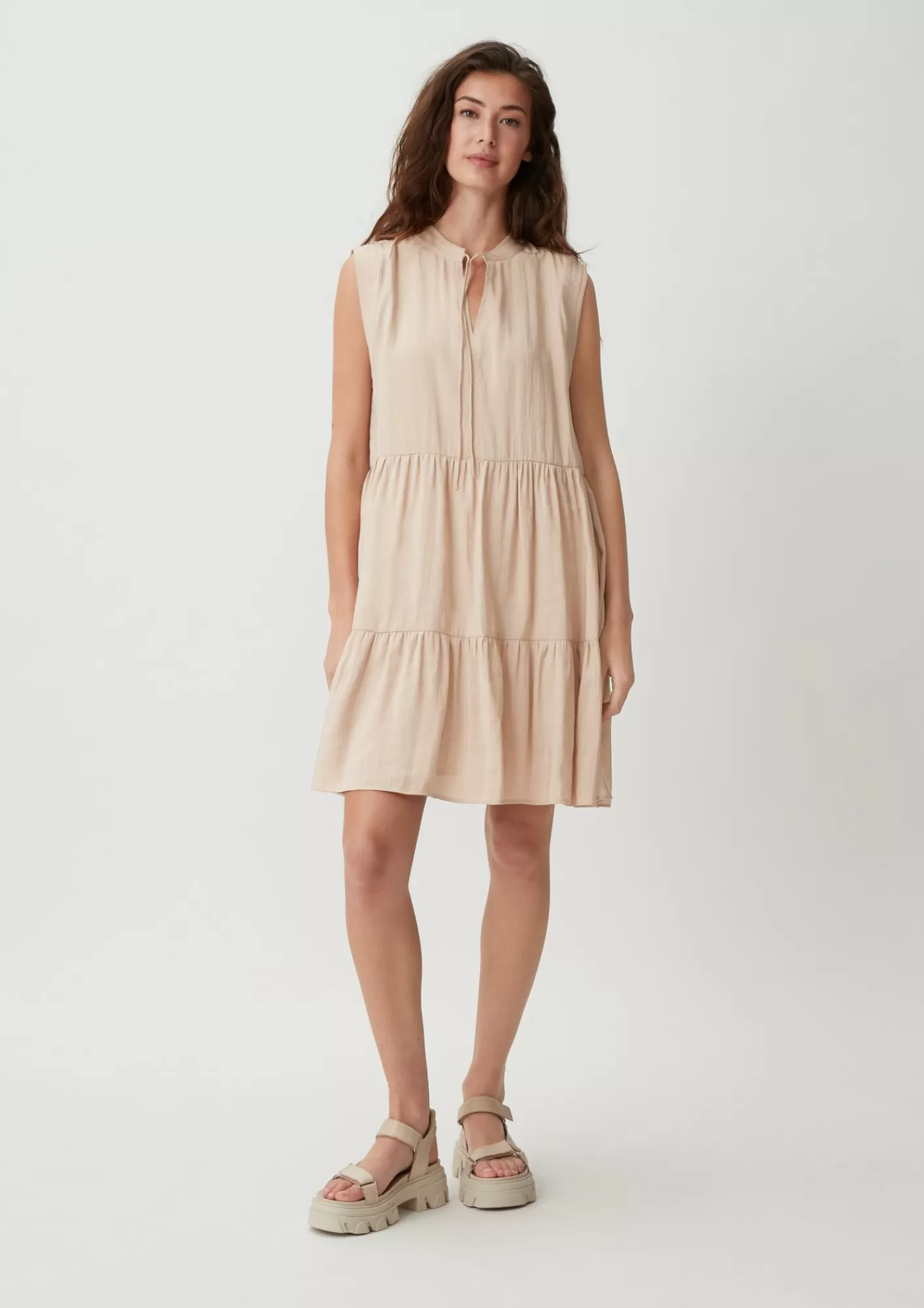 Sale Comma Kurzes Kleid Aus Modalmix