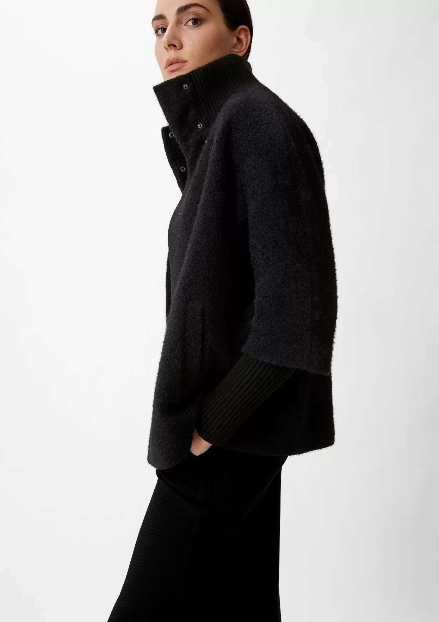 Clearance Comma Kurzes Strick-Cape
