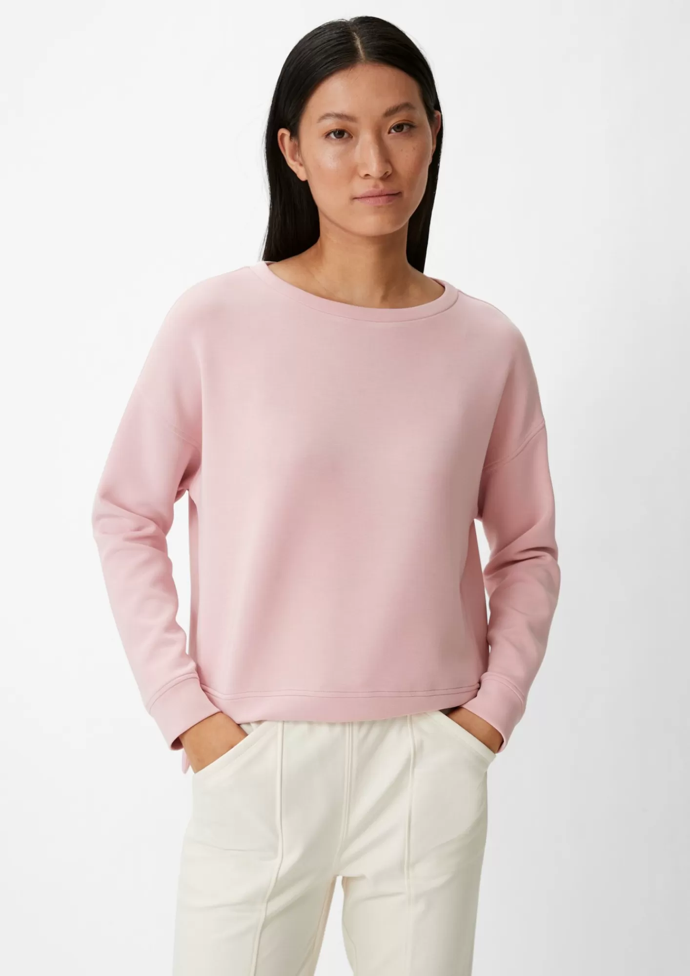 Cheap Comma Langarmshirt Aus Modalmix