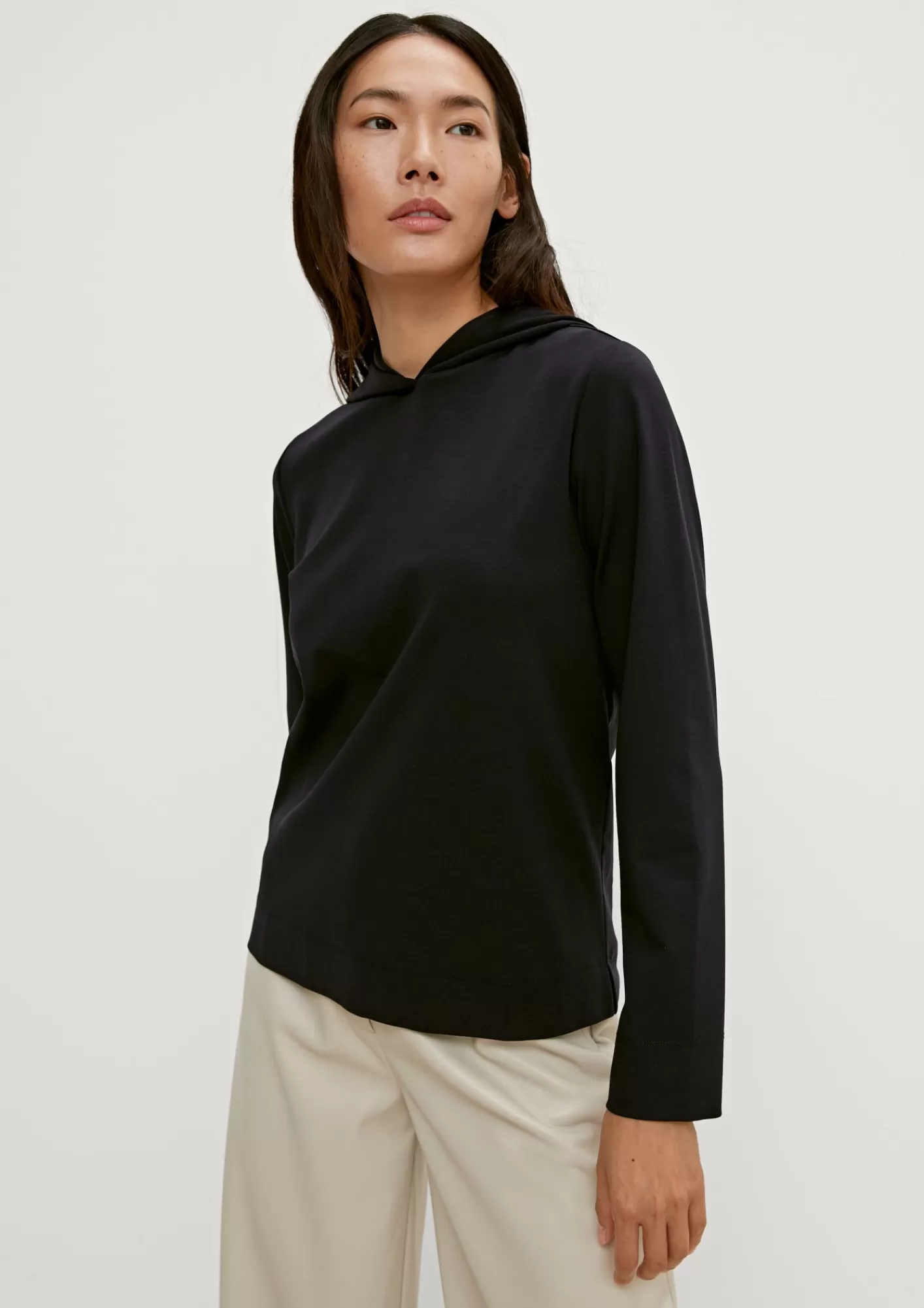 Flash Sale Comma Langarmshirt Mit Kapuze
