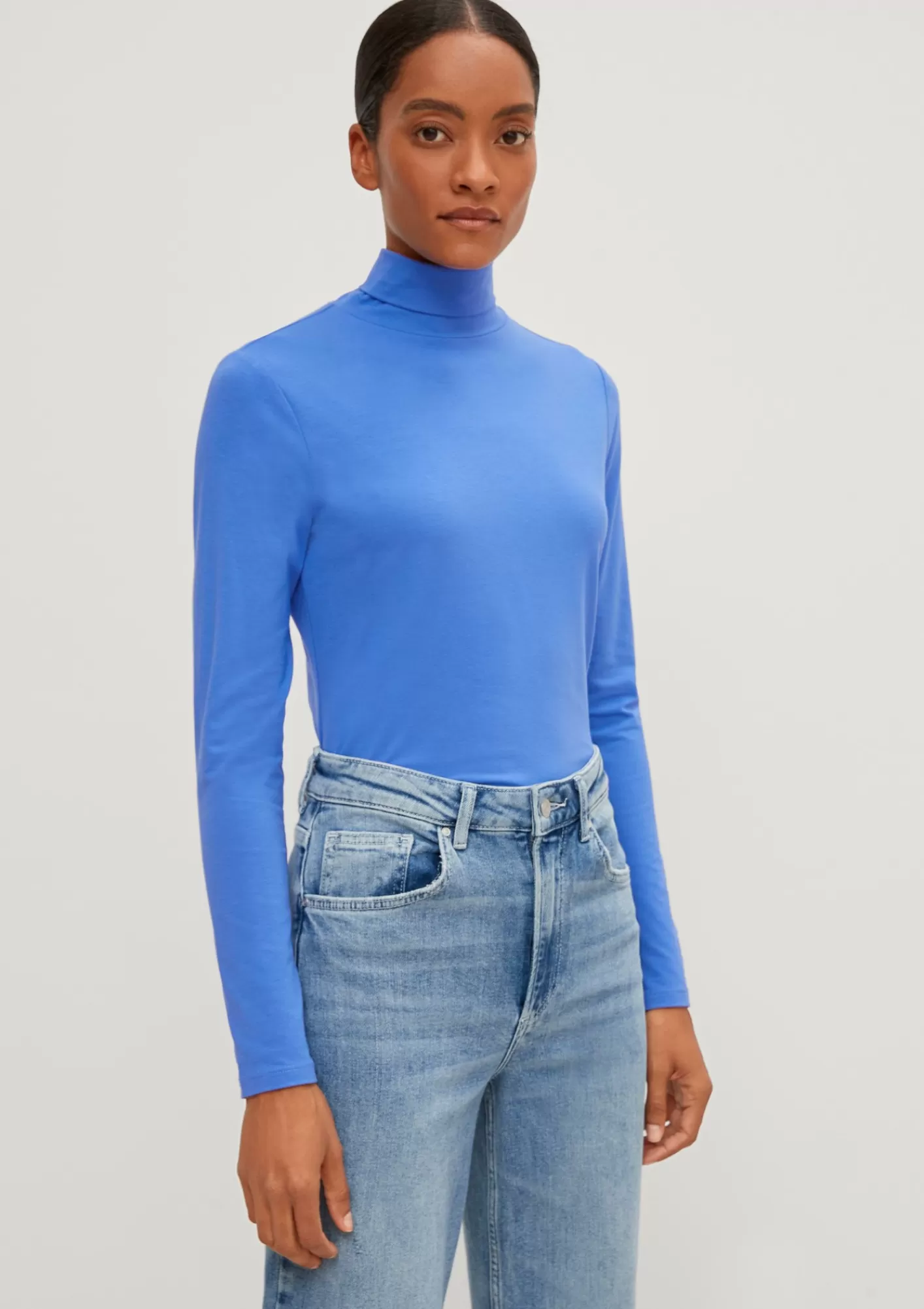 Hot Comma Langarmshirt Mit Modal