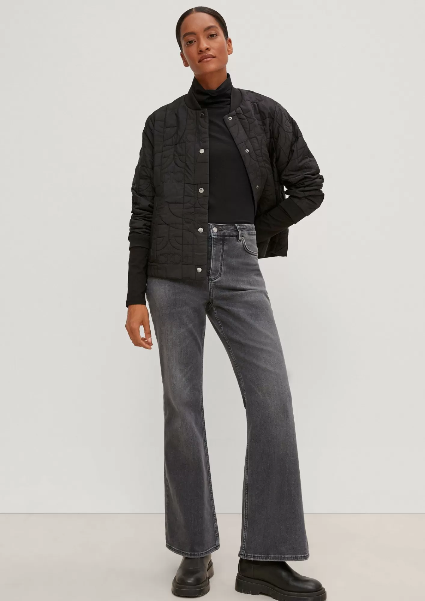 Hot Comma Langarmshirt Mit Modal
