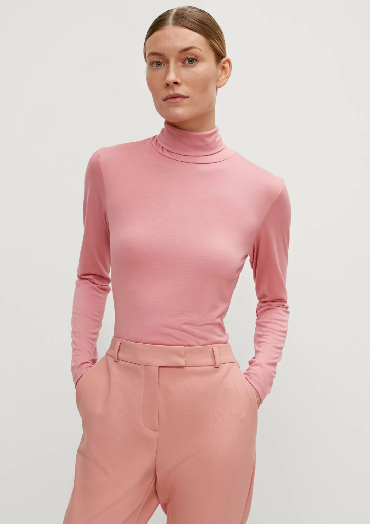 Cheap Comma Langarmshirt Mit Rollkragen
