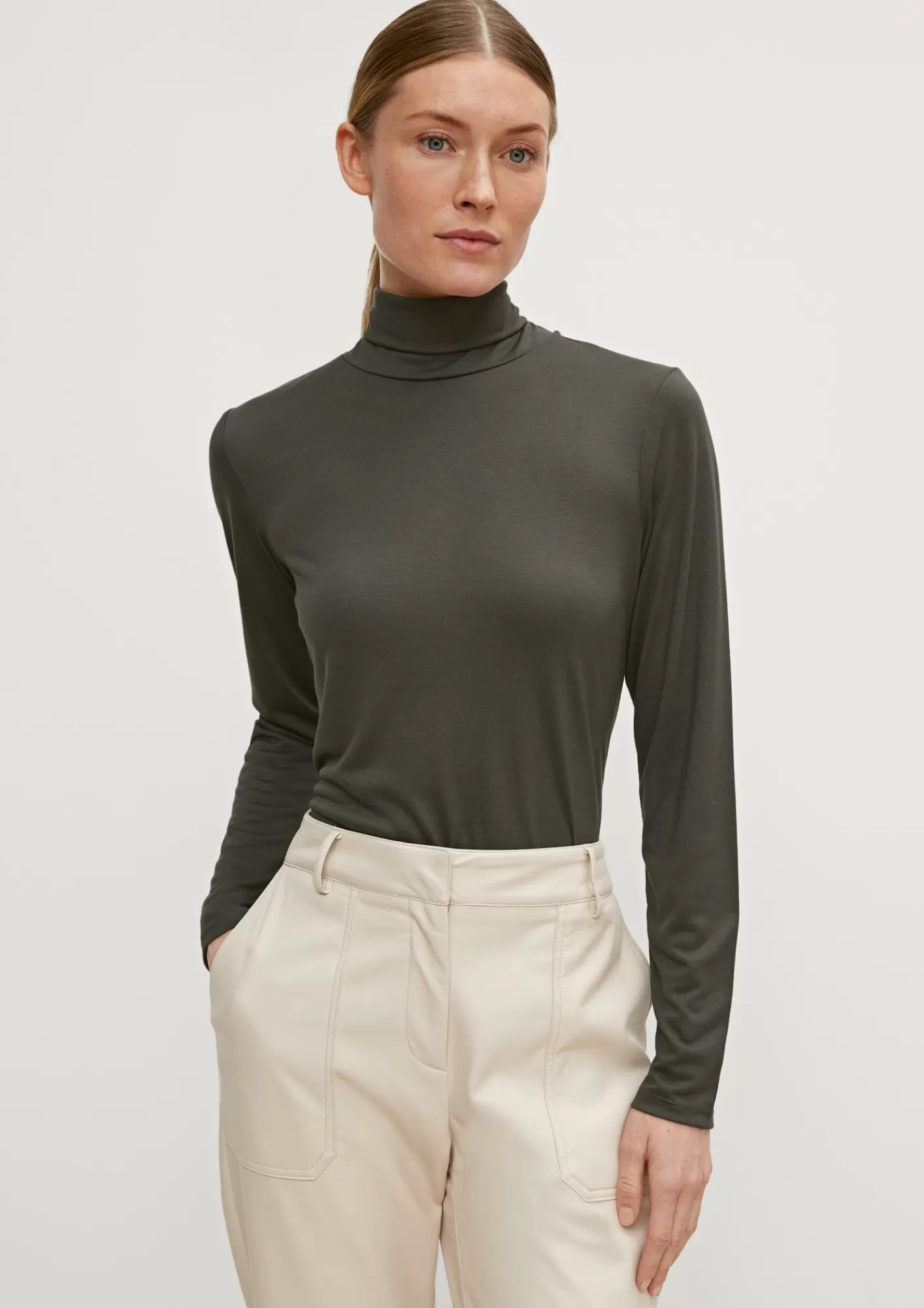 Store Comma Langarmshirt Mit Rollkragen