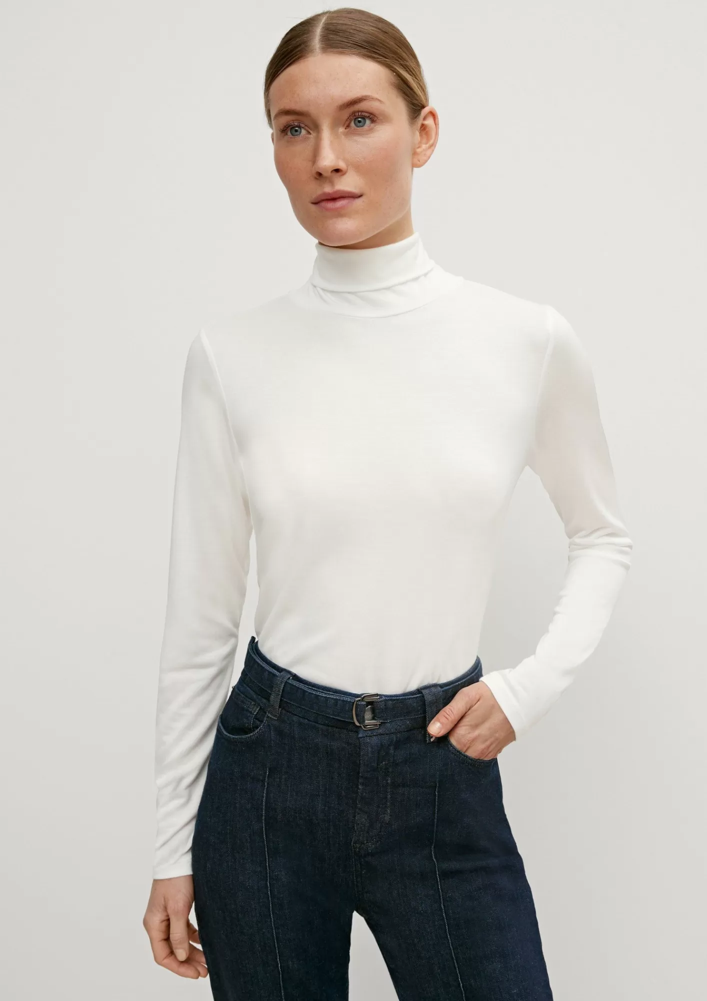 Sale Comma Langarmshirt Mit Rollkragen