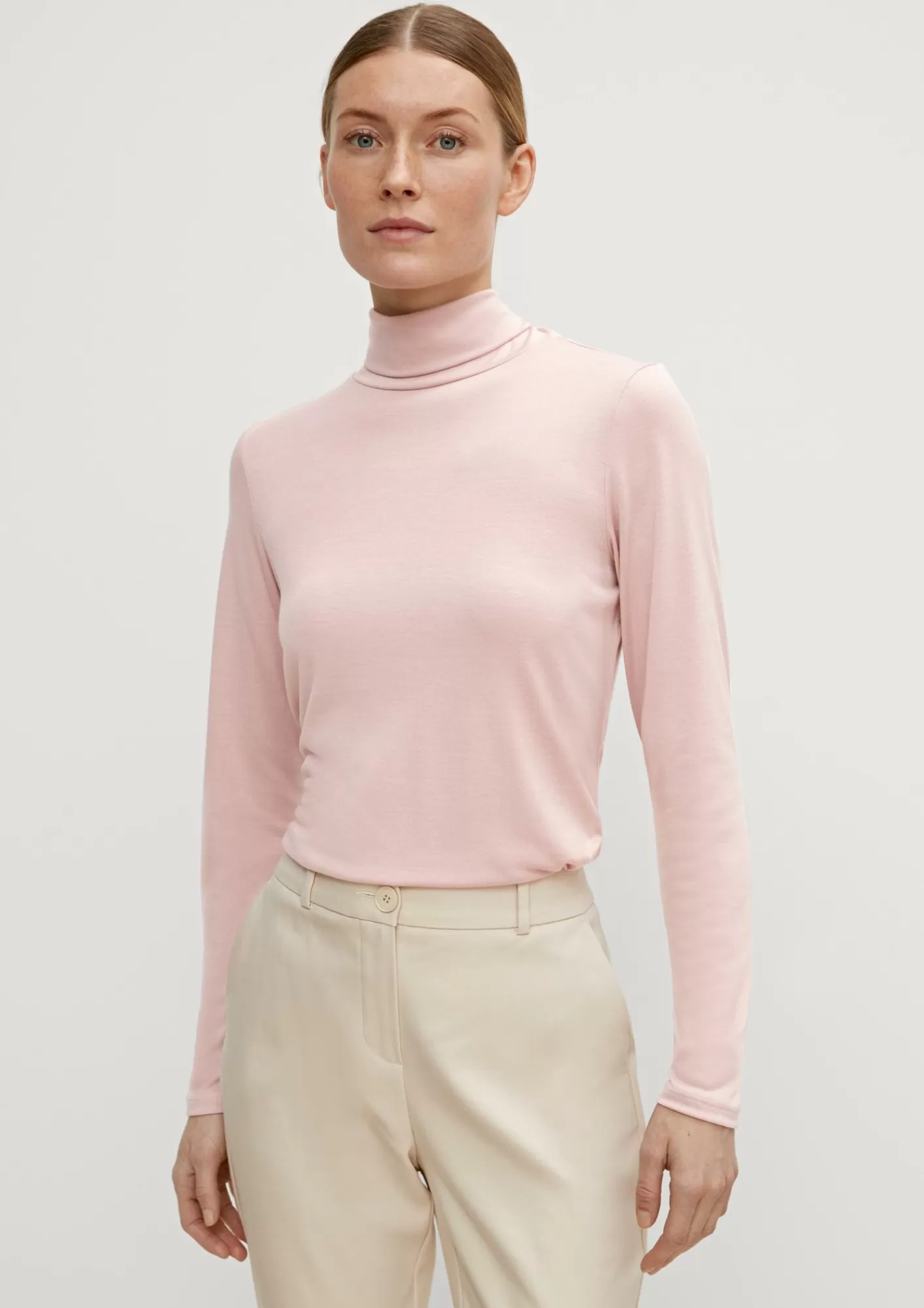 New Comma Langarmshirt Mit Rollkragen