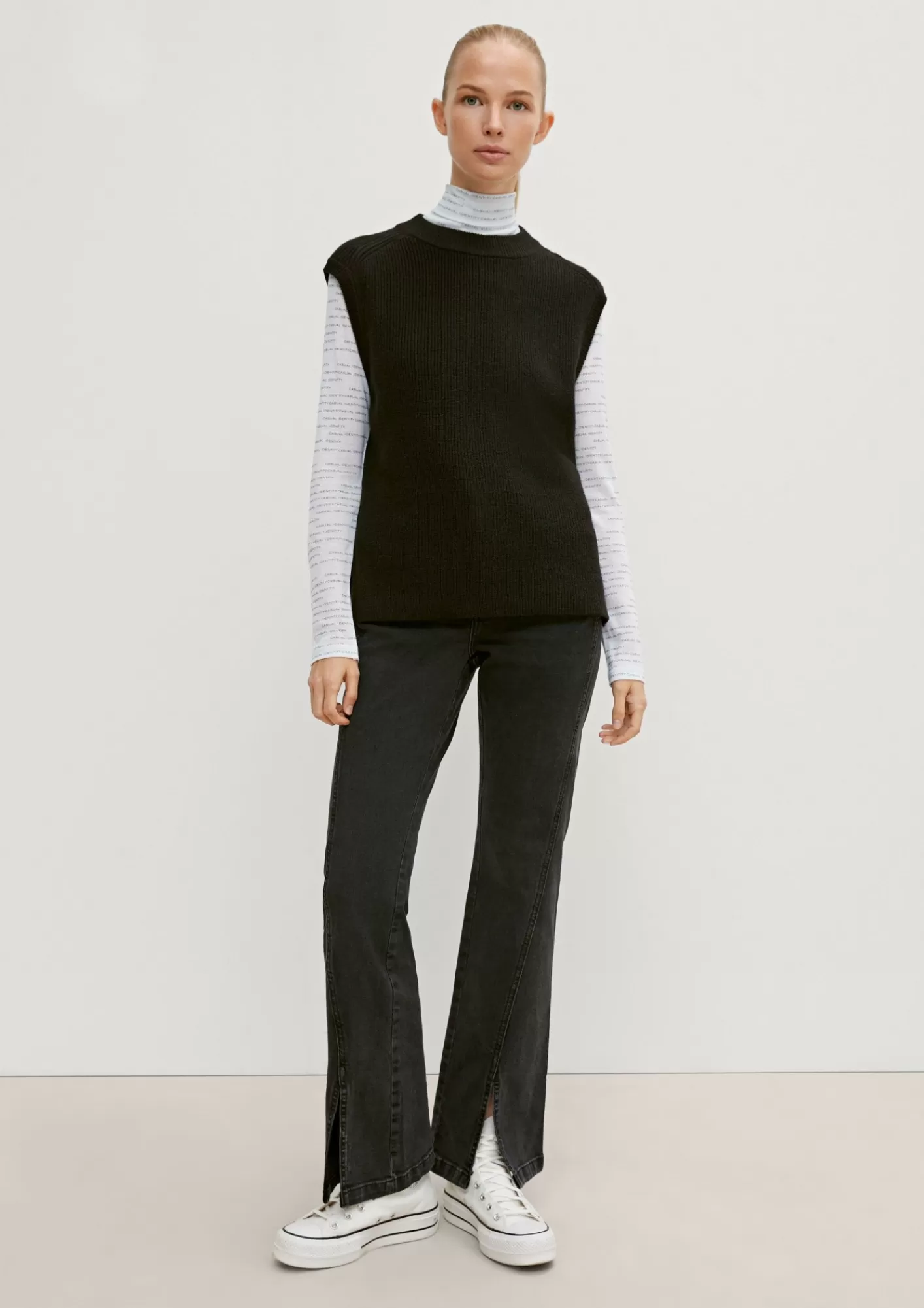 Fashion Comma Langarmshirt Mit Turtleneck