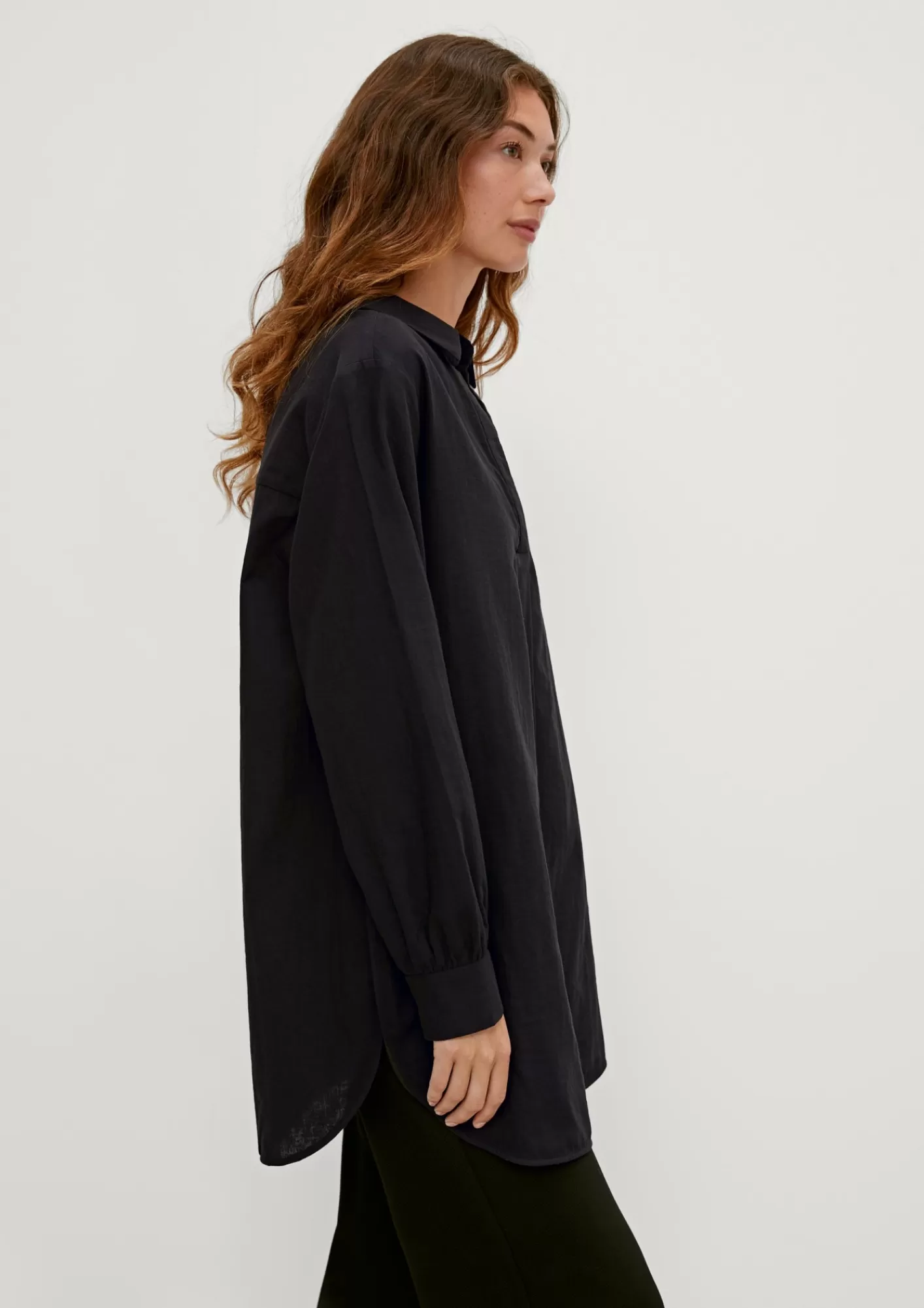 Best Sale Comma Lange Baumwollbluse
