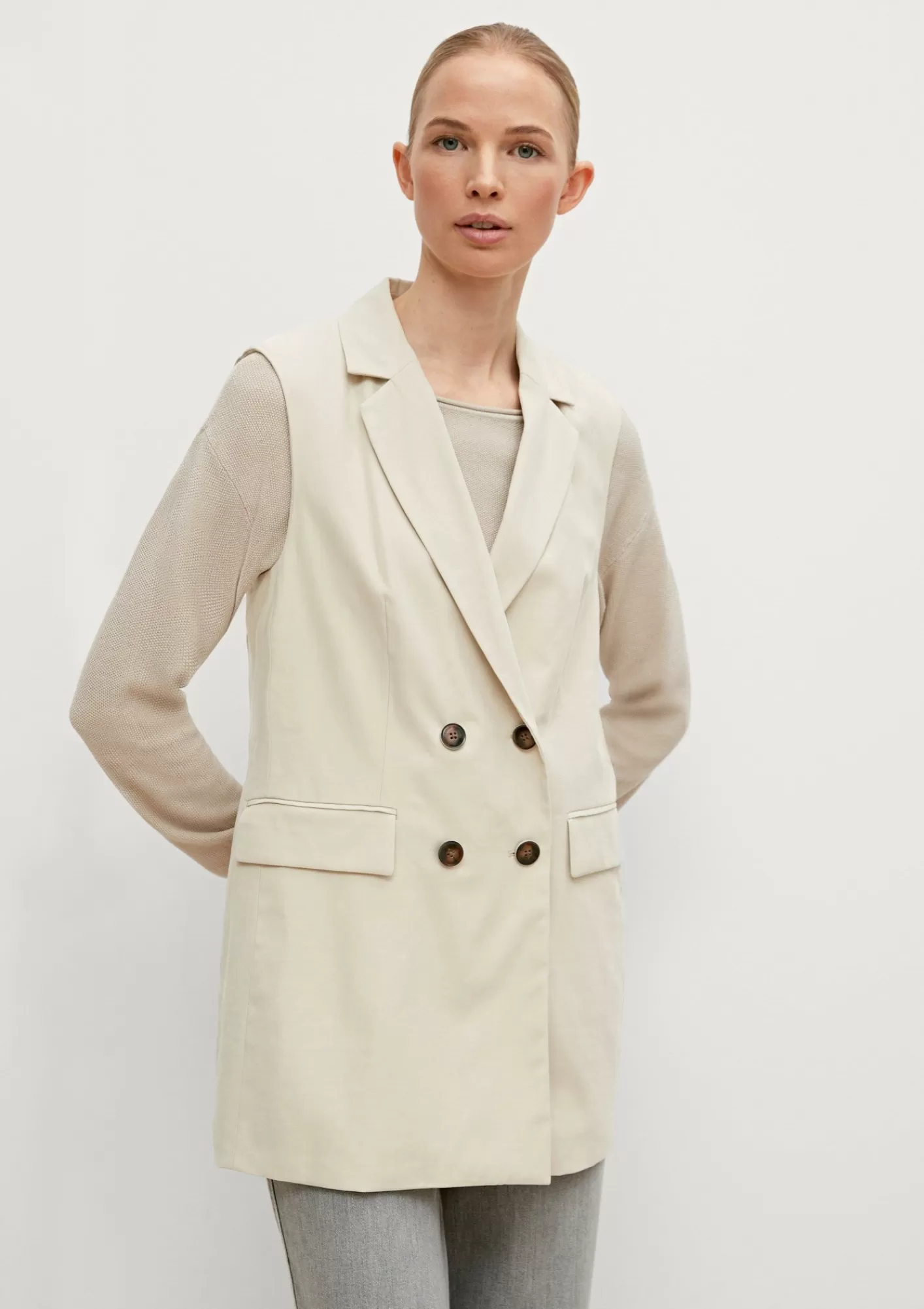 Discount Comma Lange Blazer-Weste