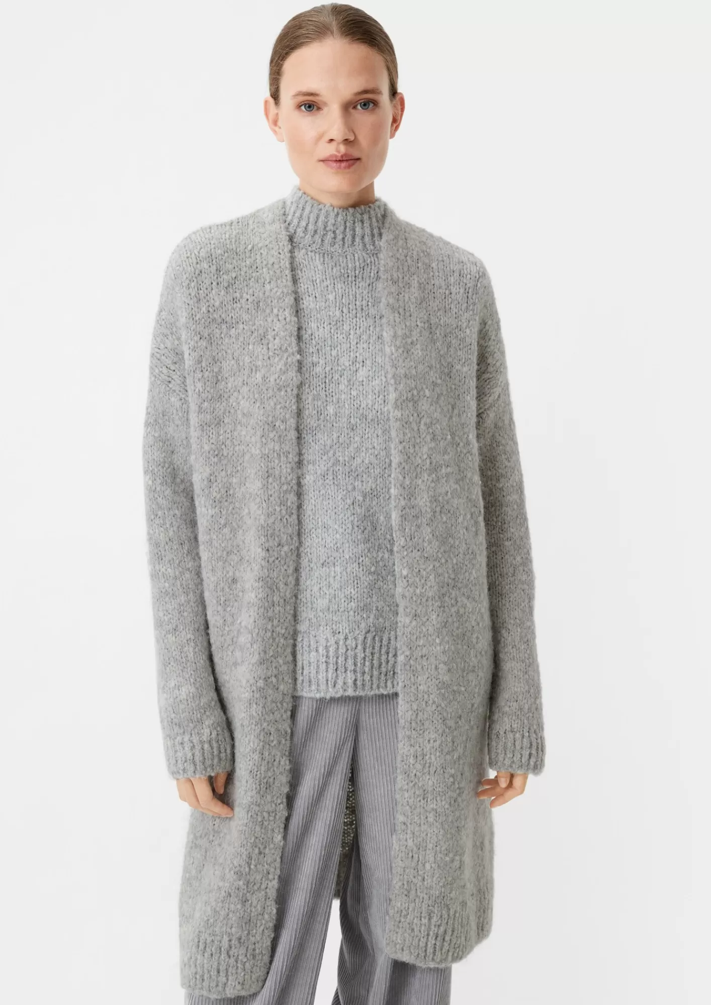 Cheap Comma Langer Cardigan Aus Alpakamix