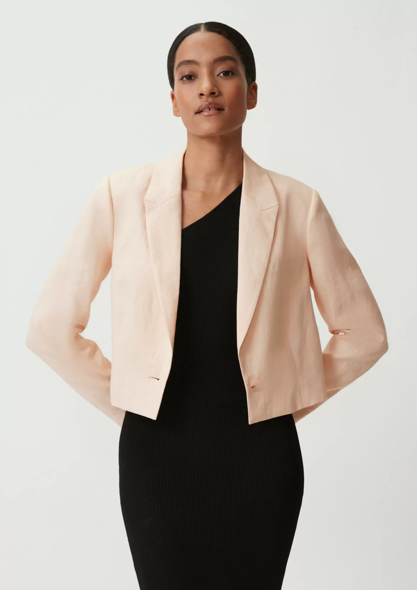 Fashion Comma Leinenblazer Im Boxy-Style
