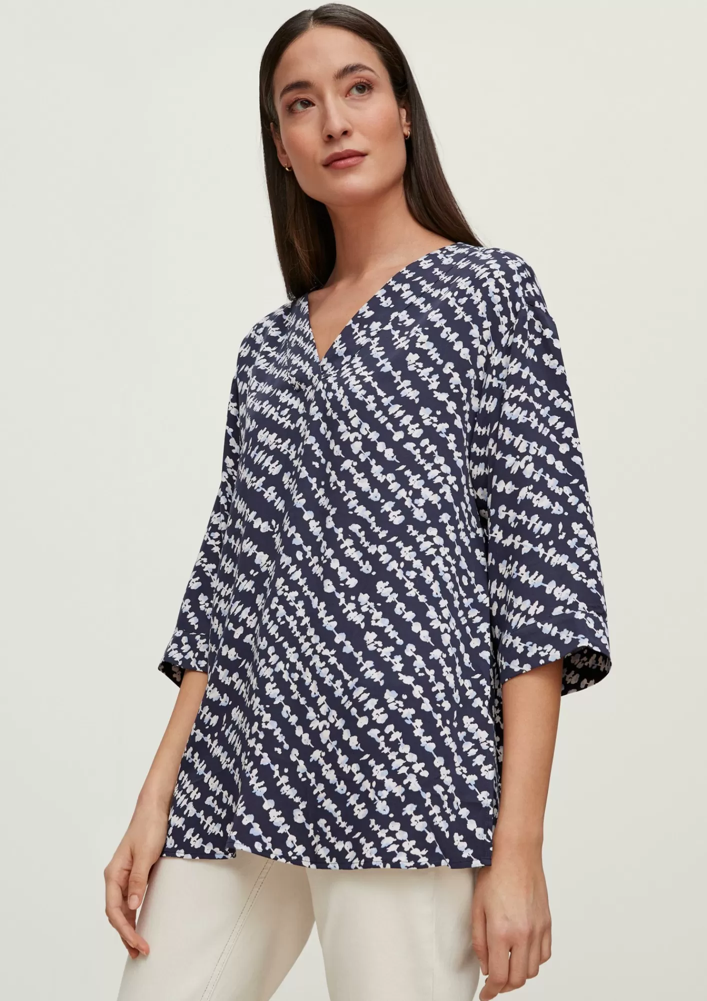 Store Comma Lockere Bluse Aus Viskose