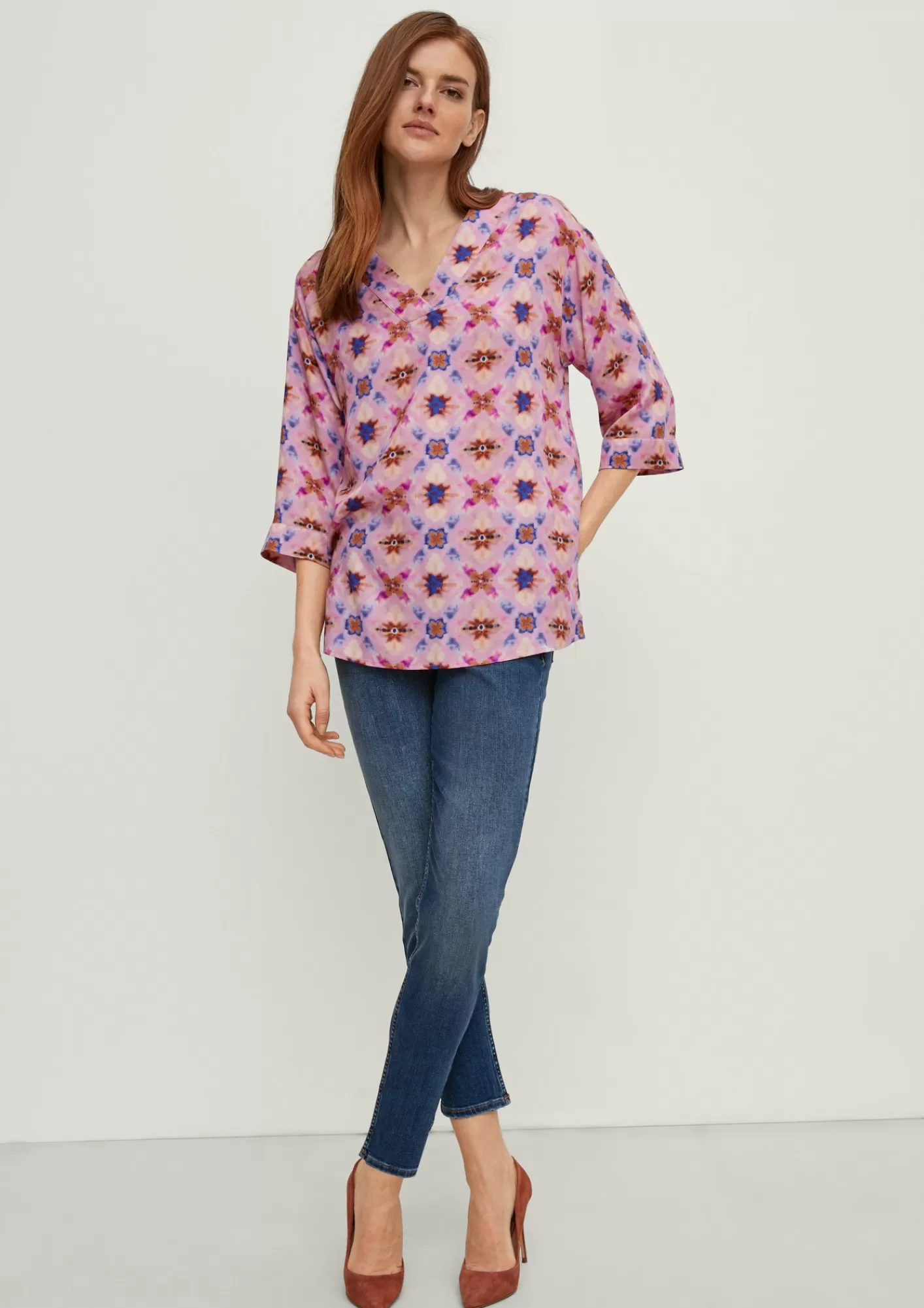 Flash Sale Comma Lockere Bluse Aus Viskose