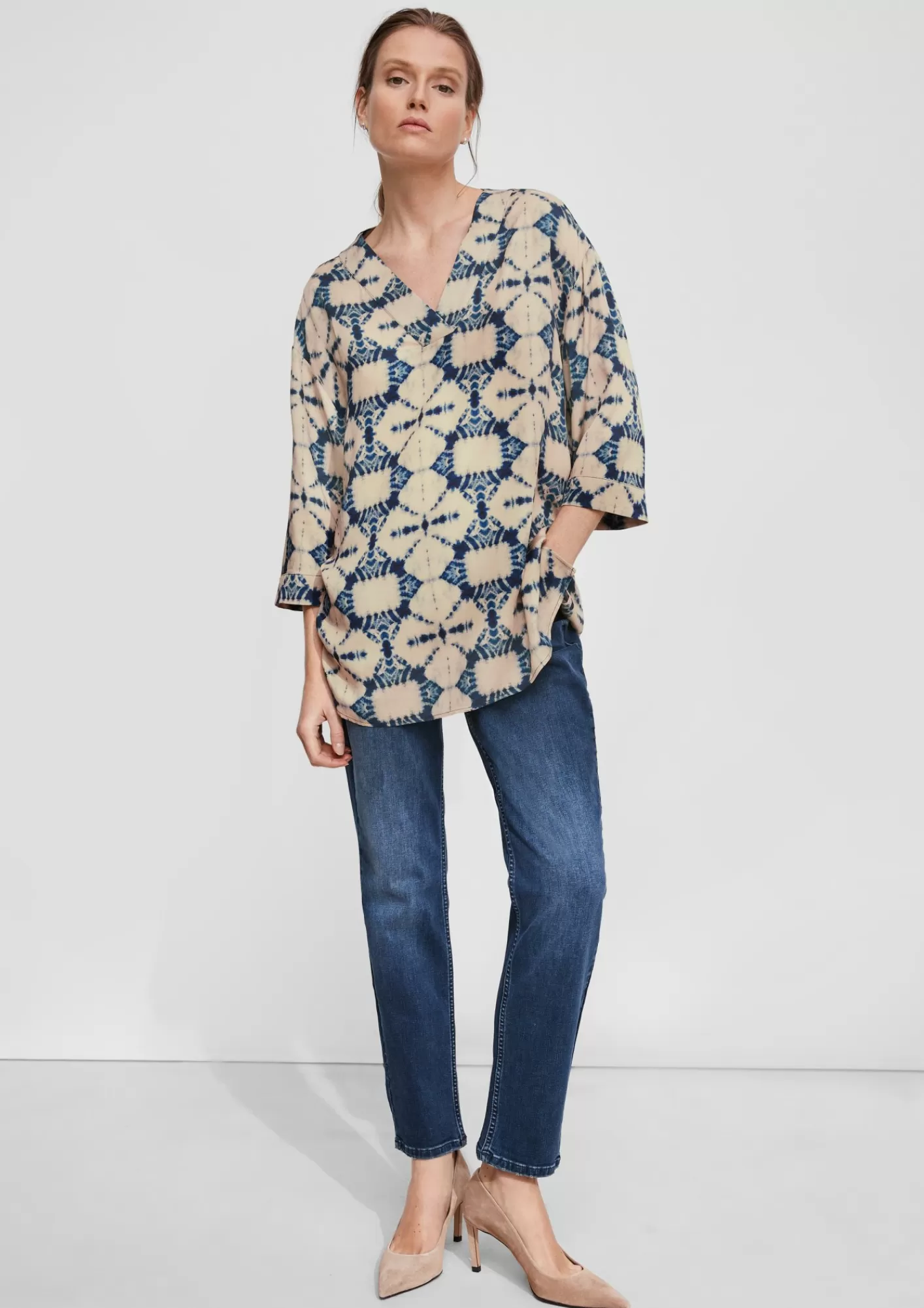 Flash Sale Comma Lockere Bluse Aus Viskose