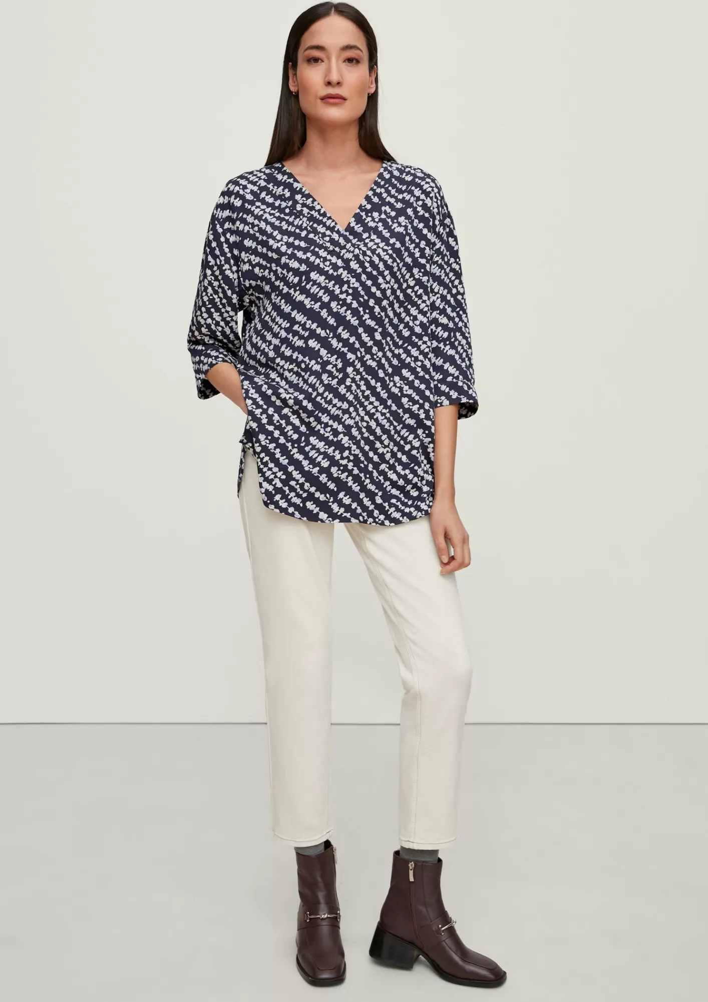 Store Comma Lockere Bluse Aus Viskose