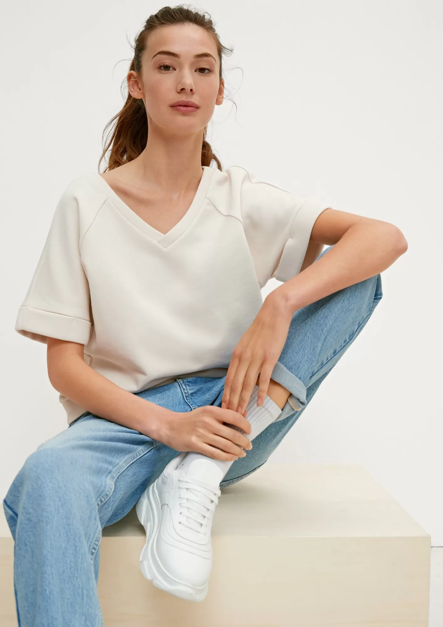 Shop Comma Lockeres Shirt Aus Sweat
