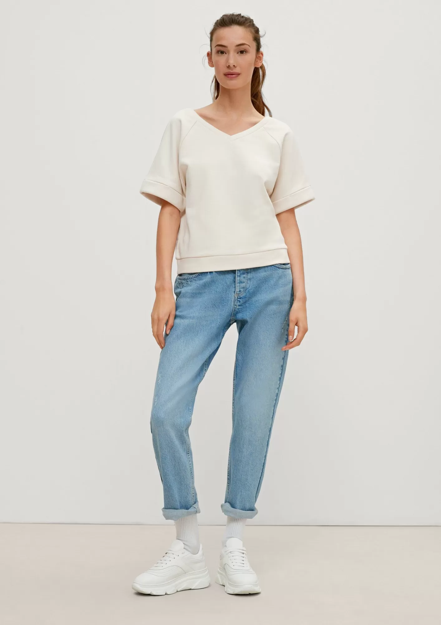 Shop Comma Lockeres Shirt Aus Sweat