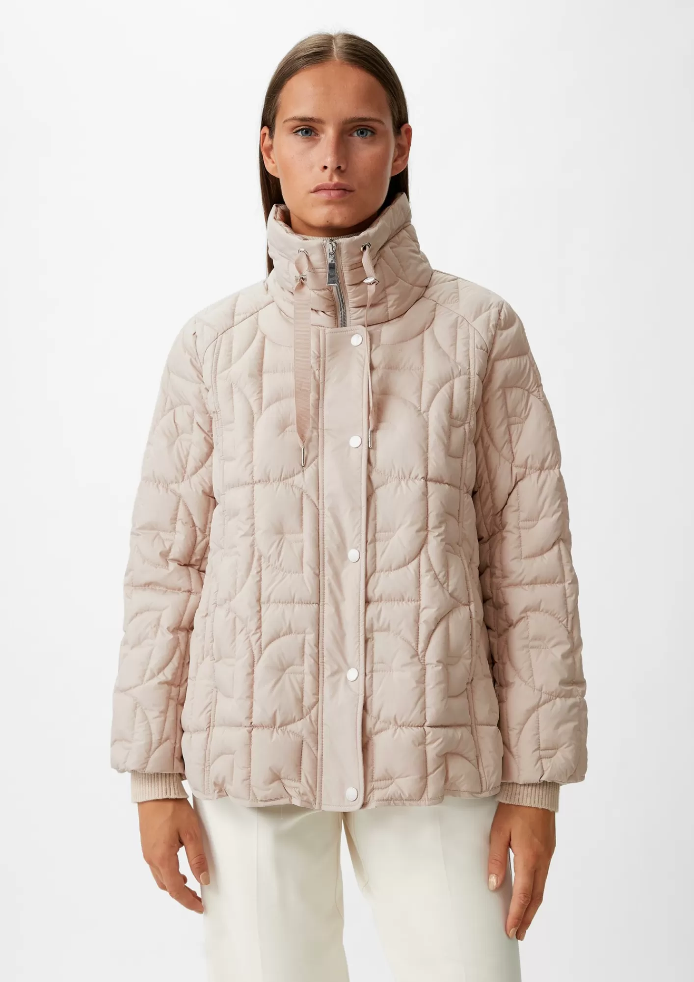 Cheap Comma Logo-Steppjacke Mit Stehkragen