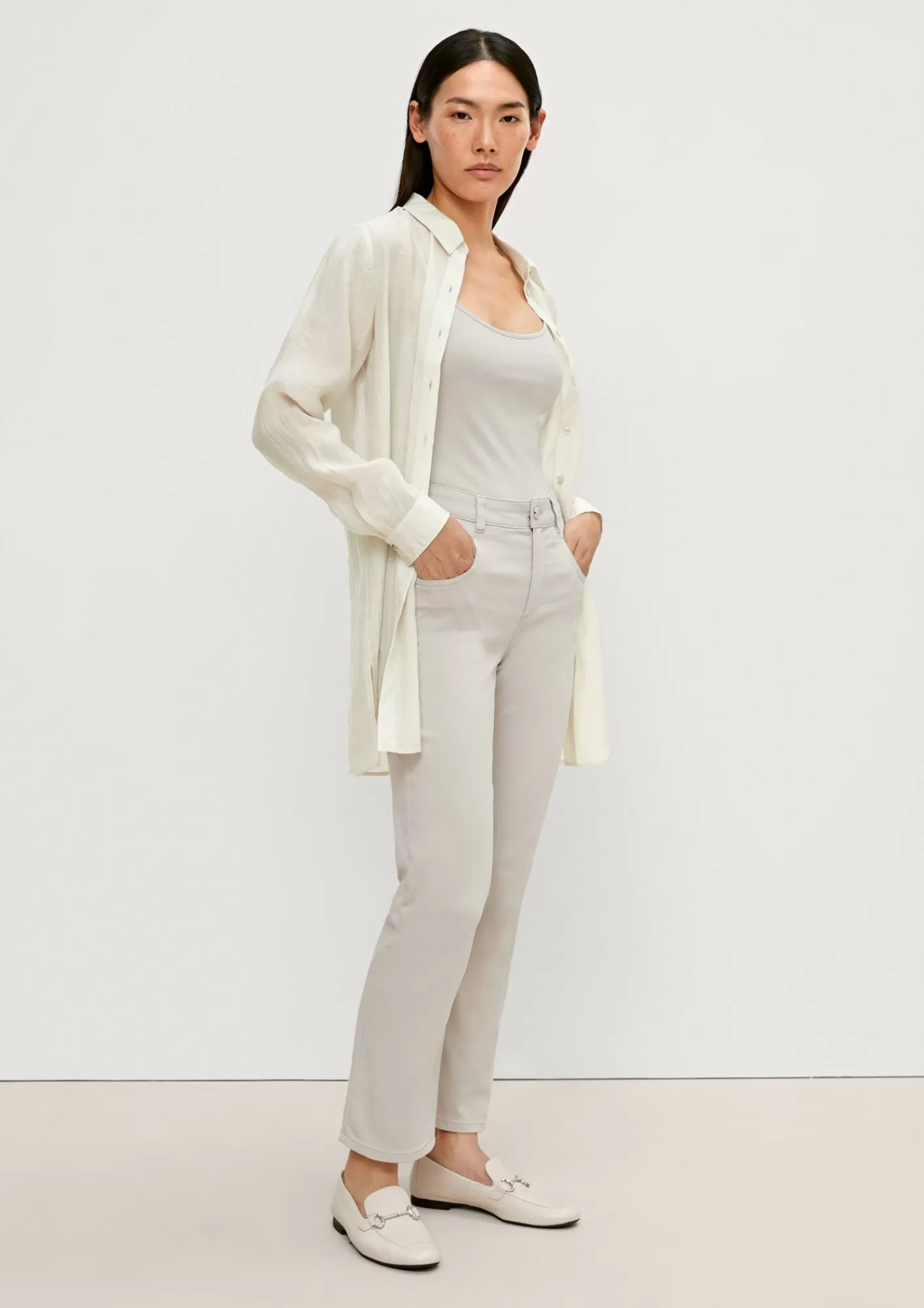 Store Comma Longbluse Aus Lyocellmix