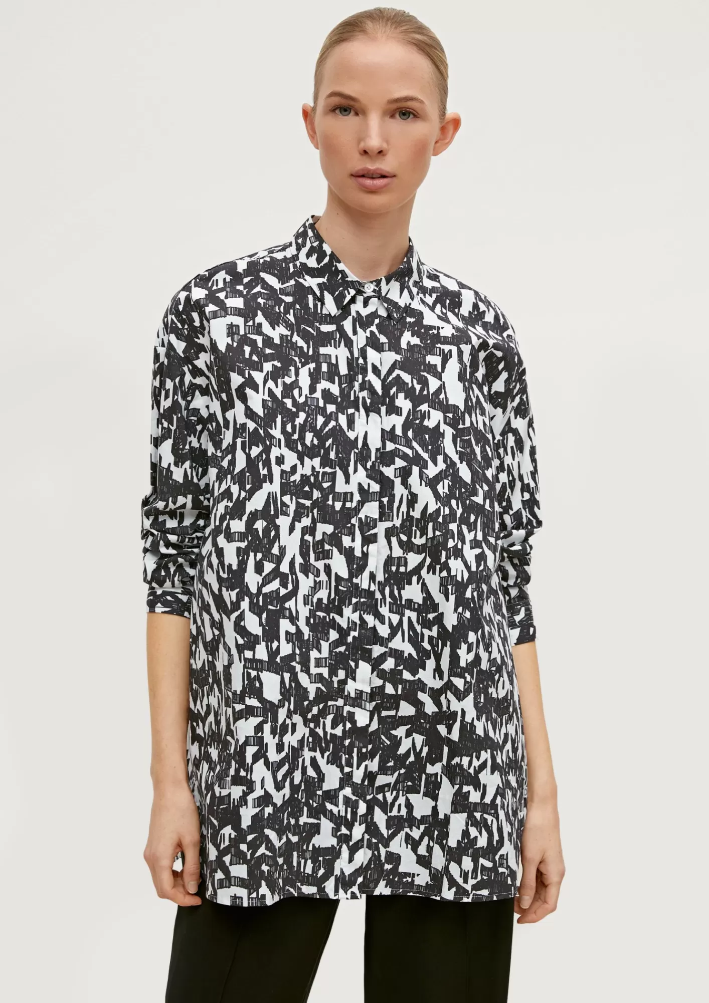 Flash Sale Comma Longbluse Aus Popeline