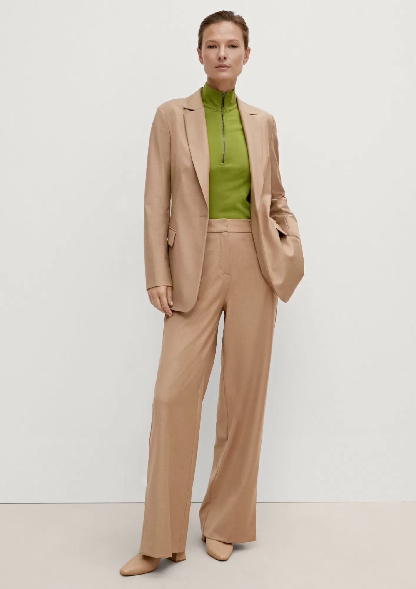 Hot Comma Longshirt Mit Stehkragen