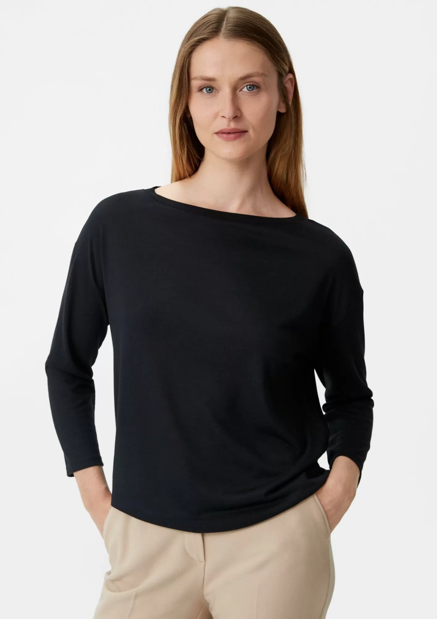 Shop Comma Longsleeve Aus Feinem Strick
